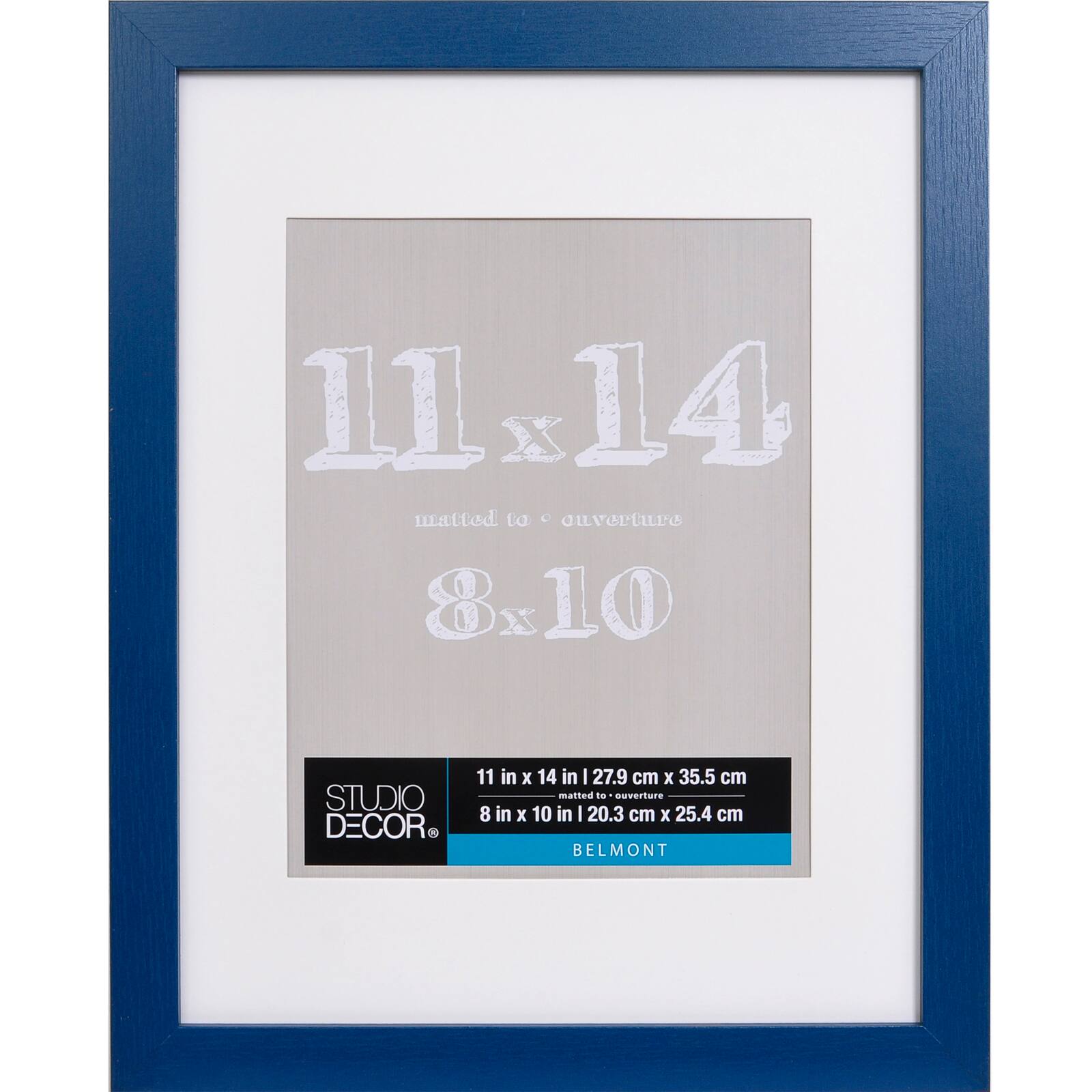 Sapphire Blue Belmont Frame with Mat by Studio Décor®