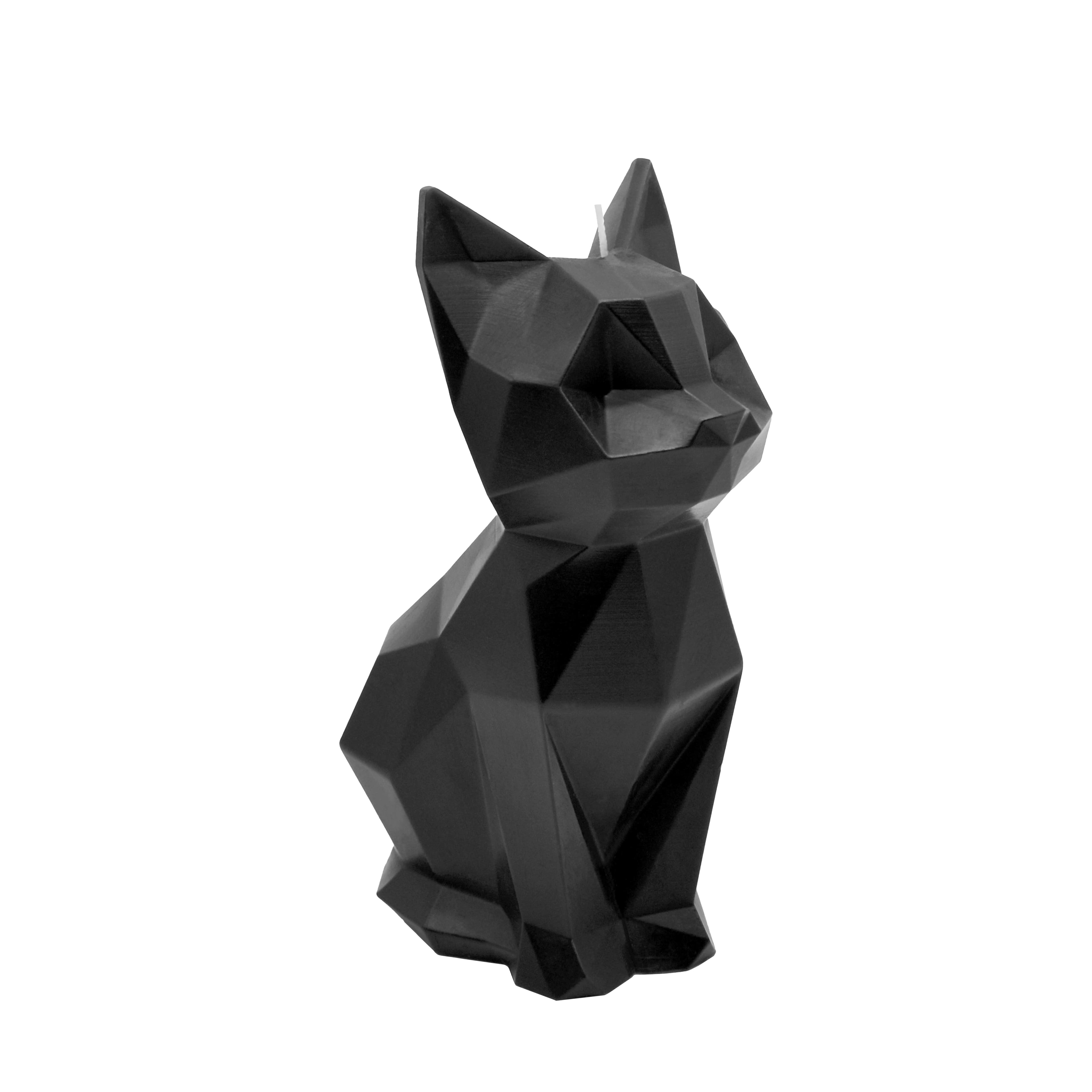 6&#x22; Black Geometric Cat Unscented Candle by Ashland&#xAE;
