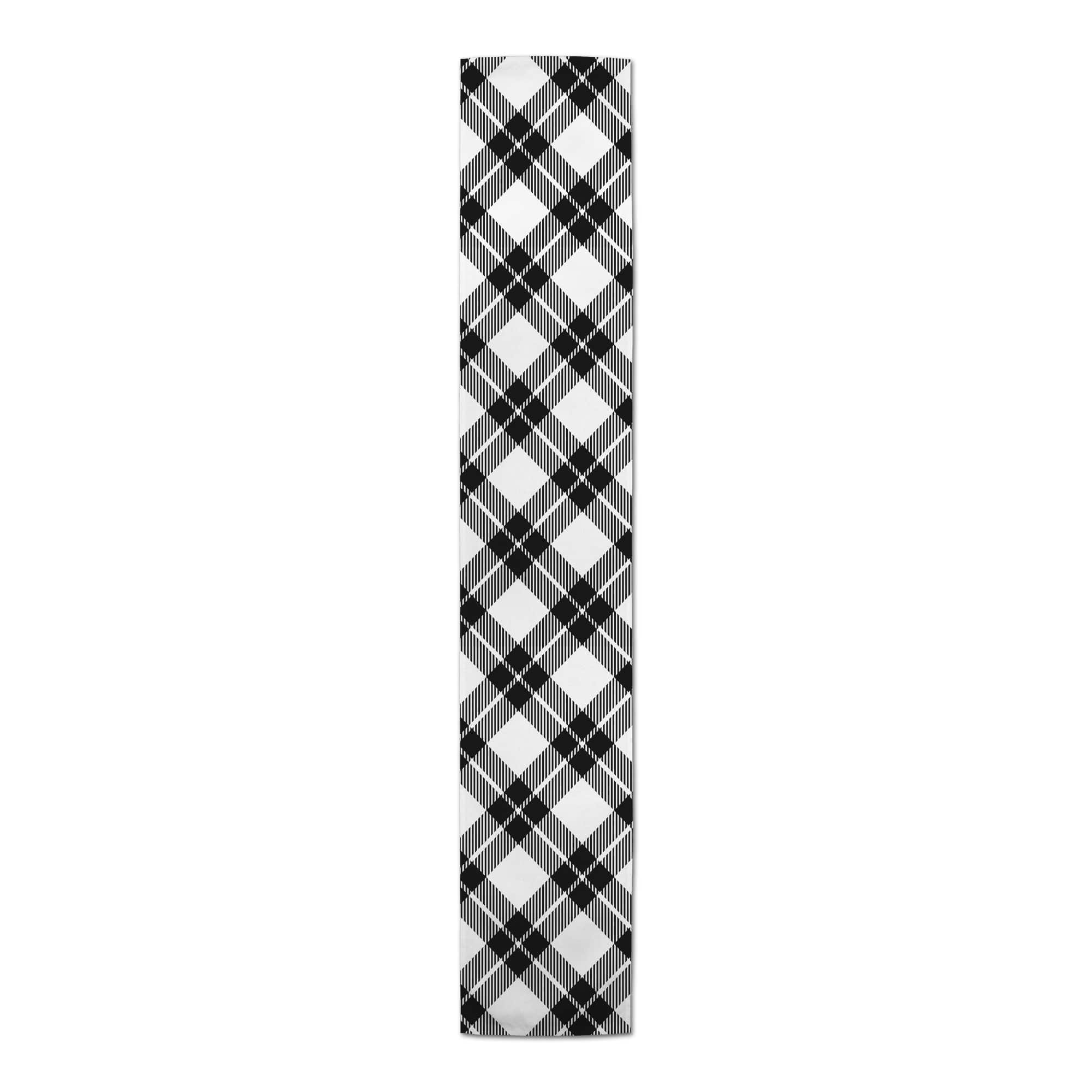 Diagonal Plaid Indoor/Outdoor Table Runner