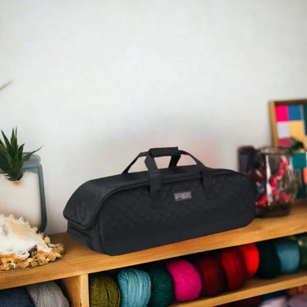 Everything Mary Black Rolling Craft Tote for Cricut, Brother, &#x26; Silhouette Machines