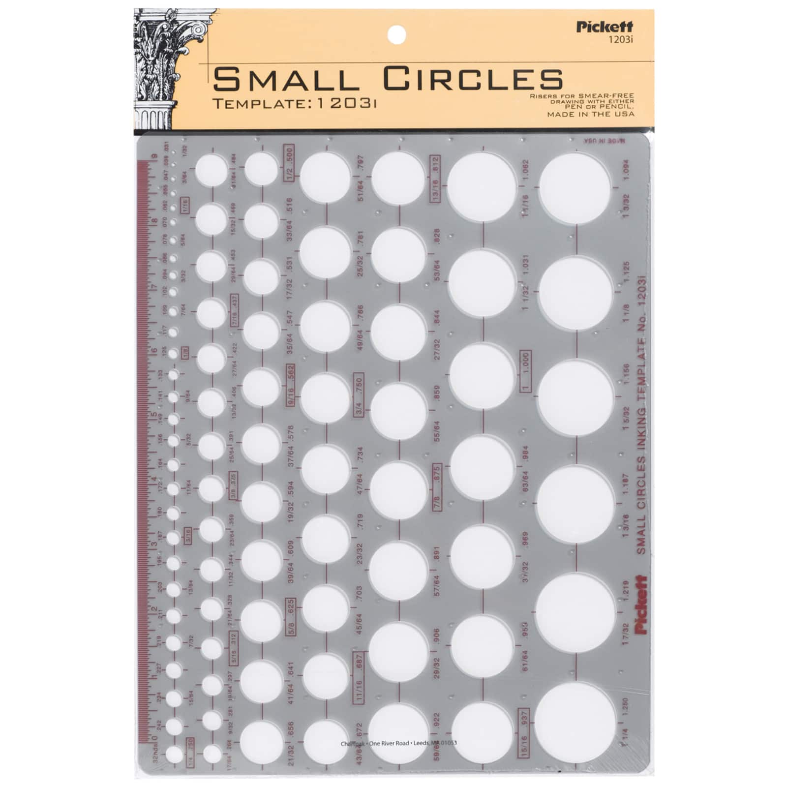 Pickett® Small Circles Inking Template