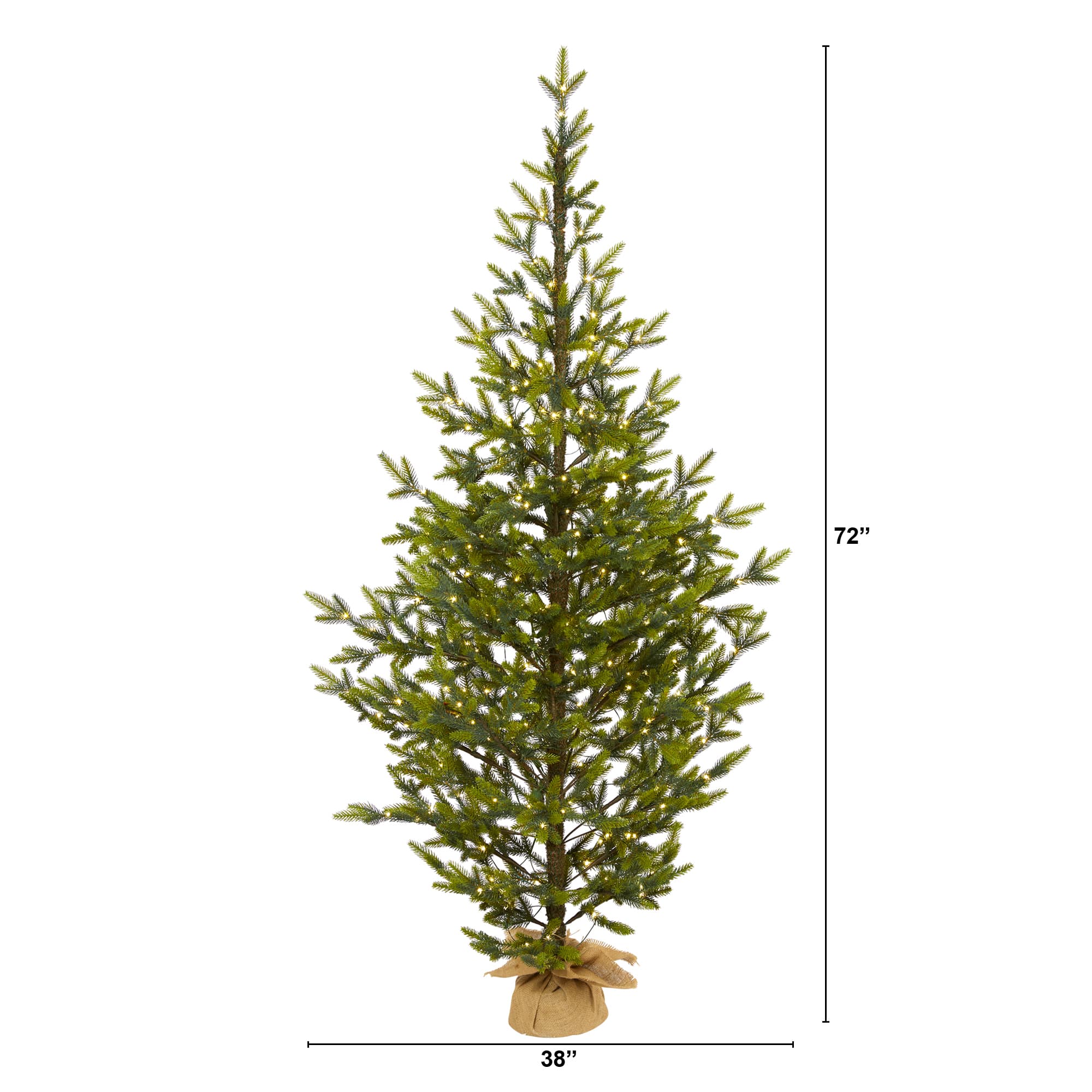 6ft. Pre-Lit Fraser Fir Artificial Christmas Tree, Clear LED Lights