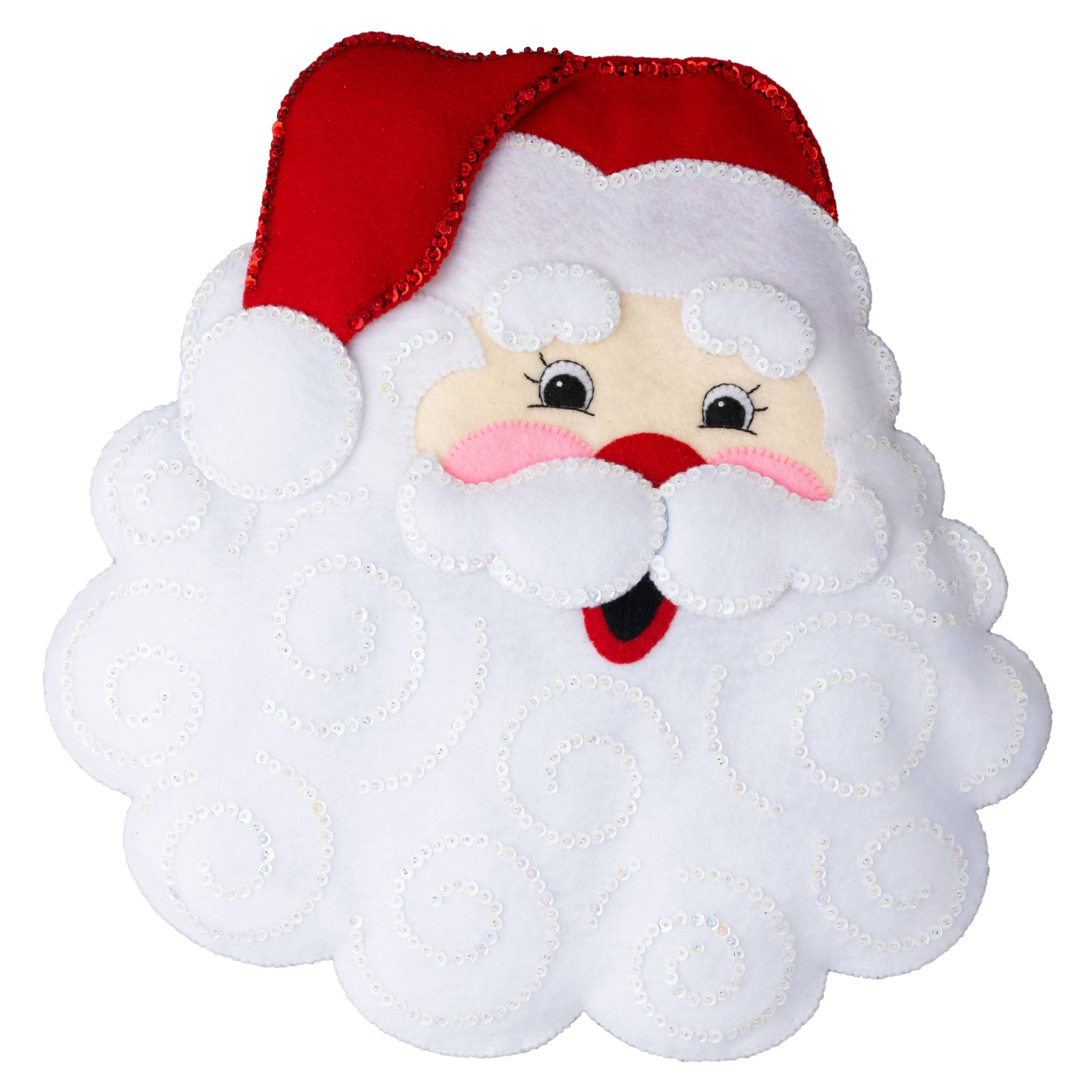 Bucilla&#xAE; Jolly Santa Felt Pillow Applique Kit