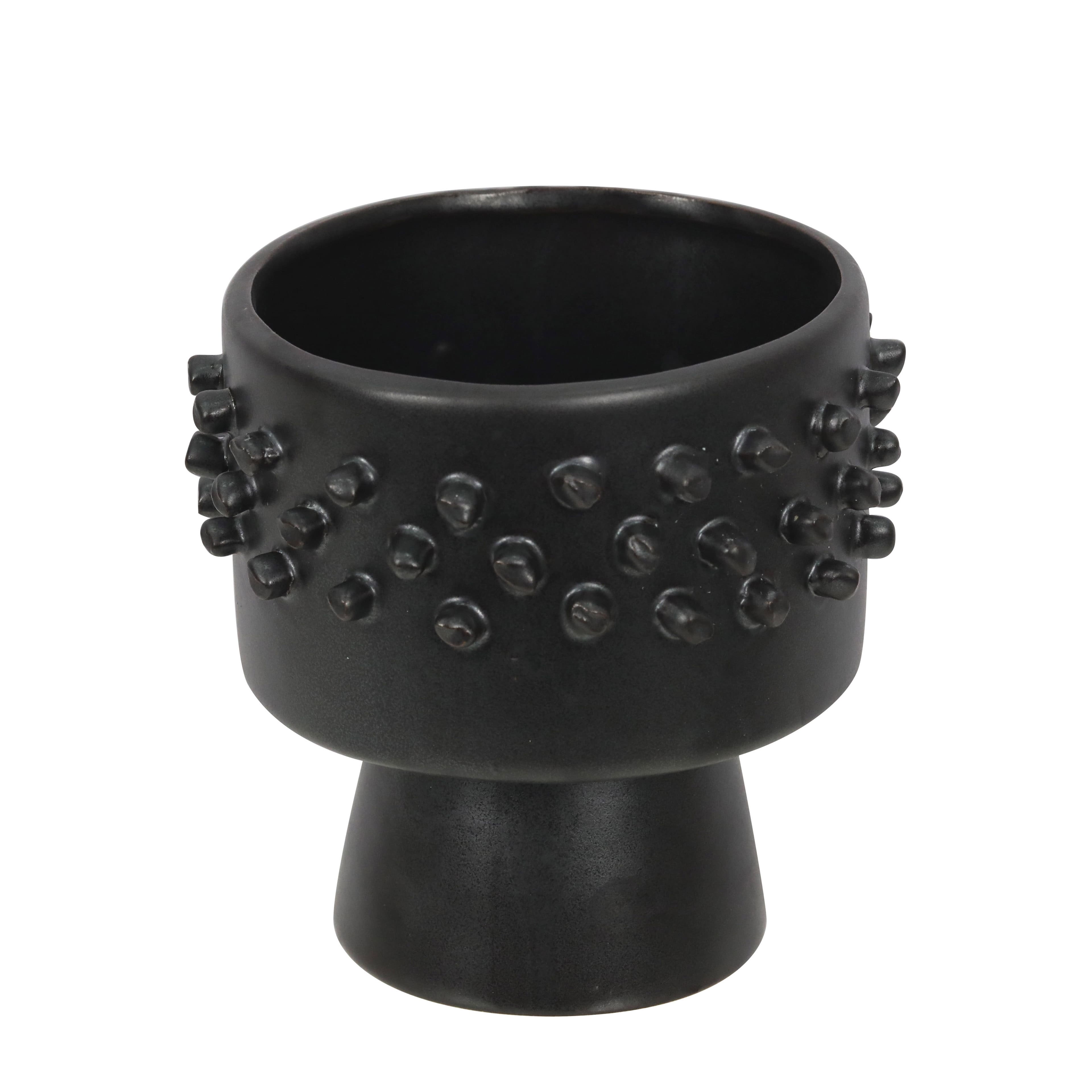 5.5&#x22; Black Studded Ceramic Bowl Tabletop D&#xE9;cor by Ashland&#xAE;