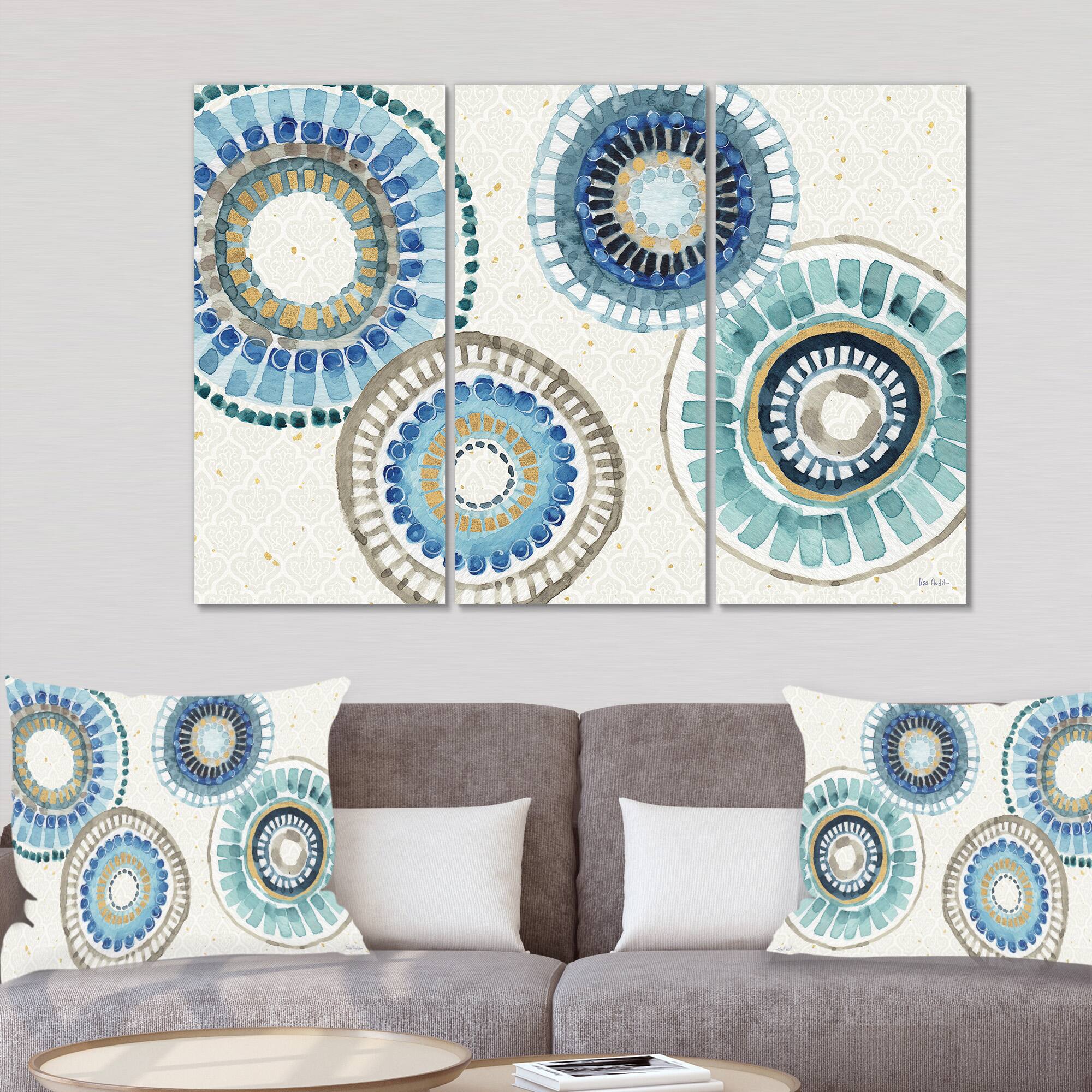 Designart - Modern Gold Timetable II - Mid-Century Modern Canvas Art