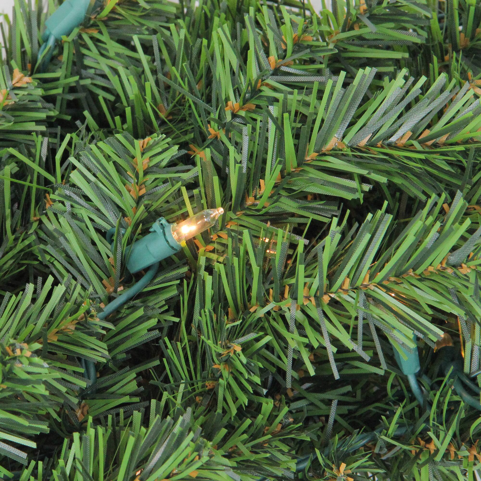 3ft. Pre-Lit Canadian Pine Artificial Christmas Wreath