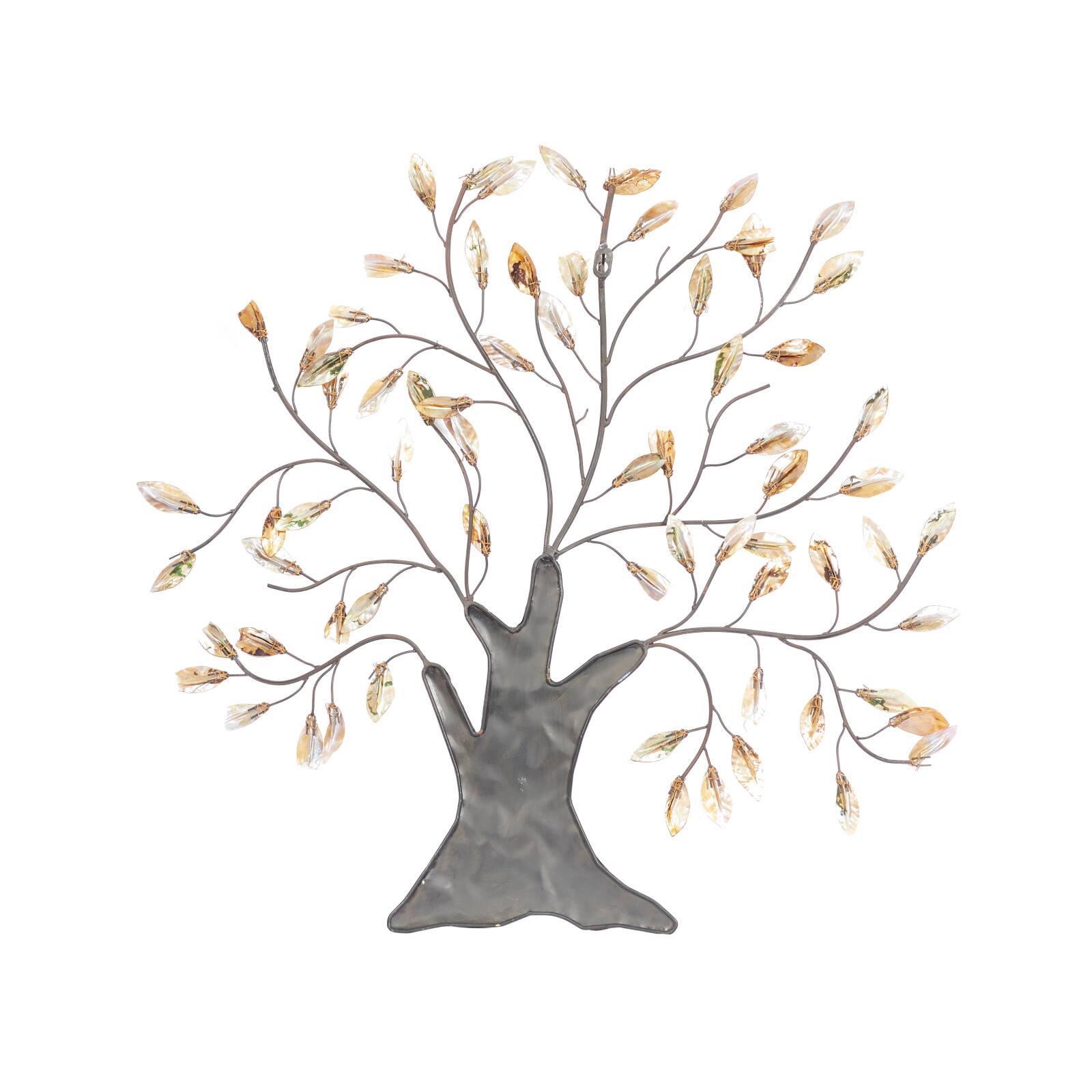 Brown & Green Metal Traditional Wall Décor