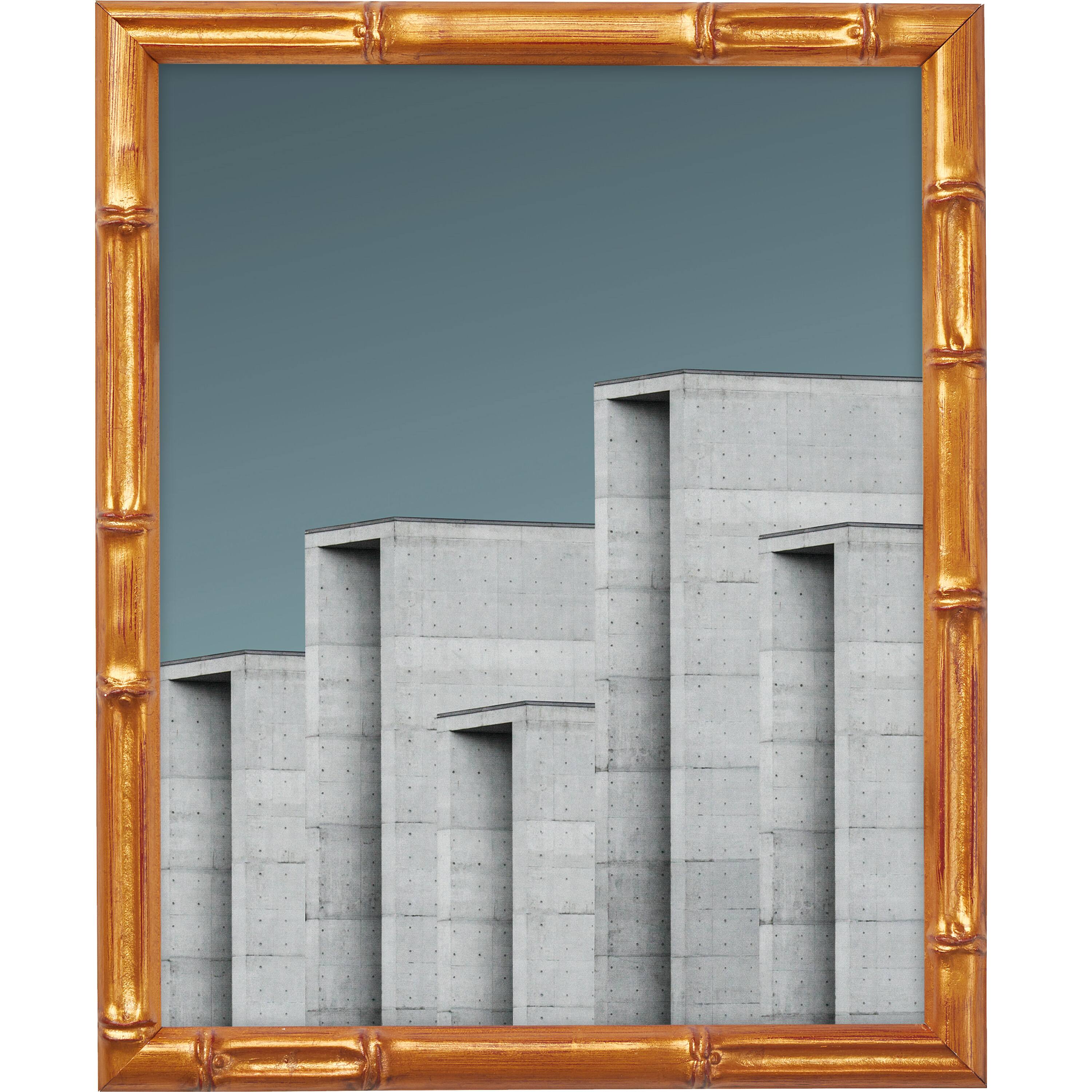 Craig Frames Vintage Bamboo Brushed Gold Picture Frame