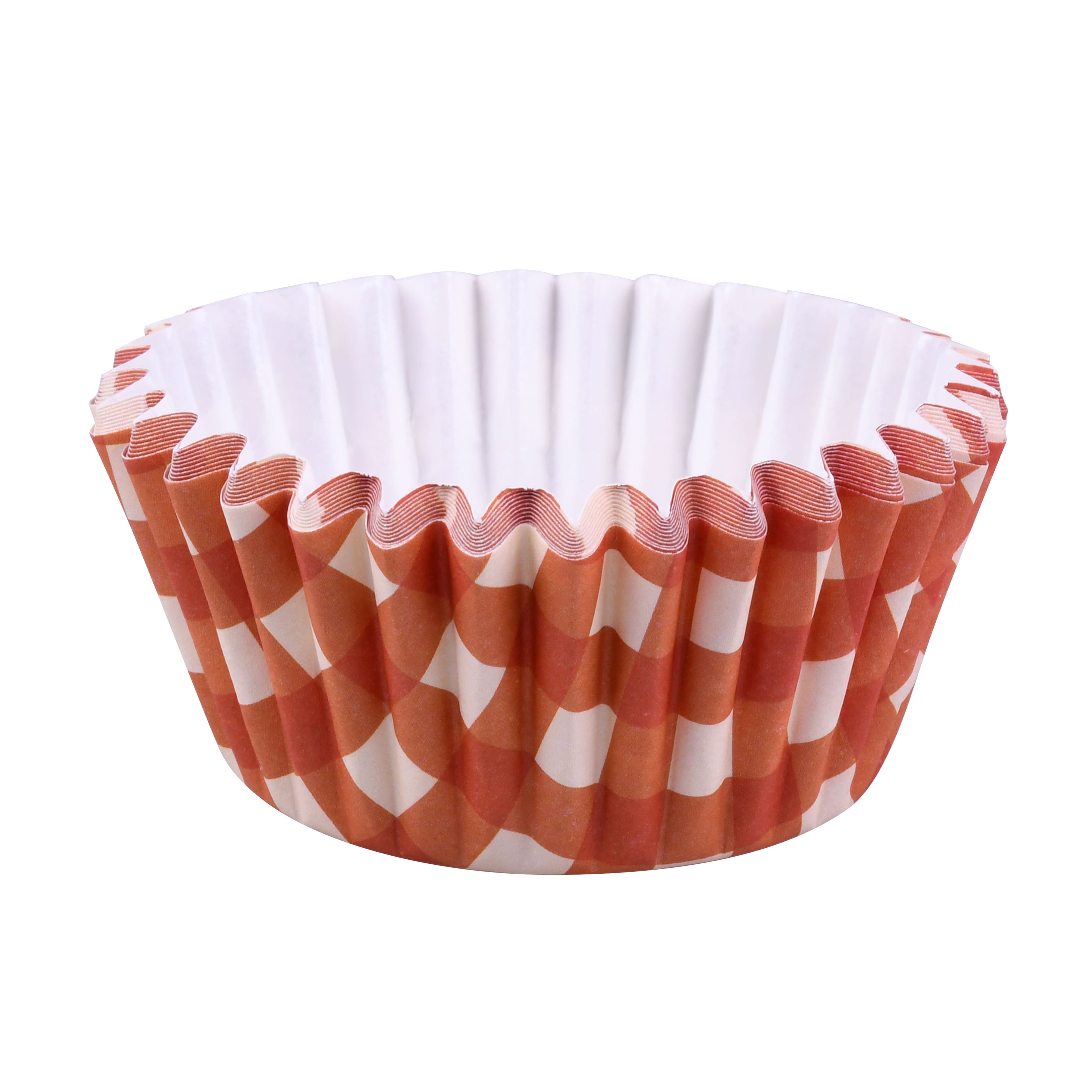 Plaid Pumpkin Baking Cups, 24ct. by Makery&#x2122;