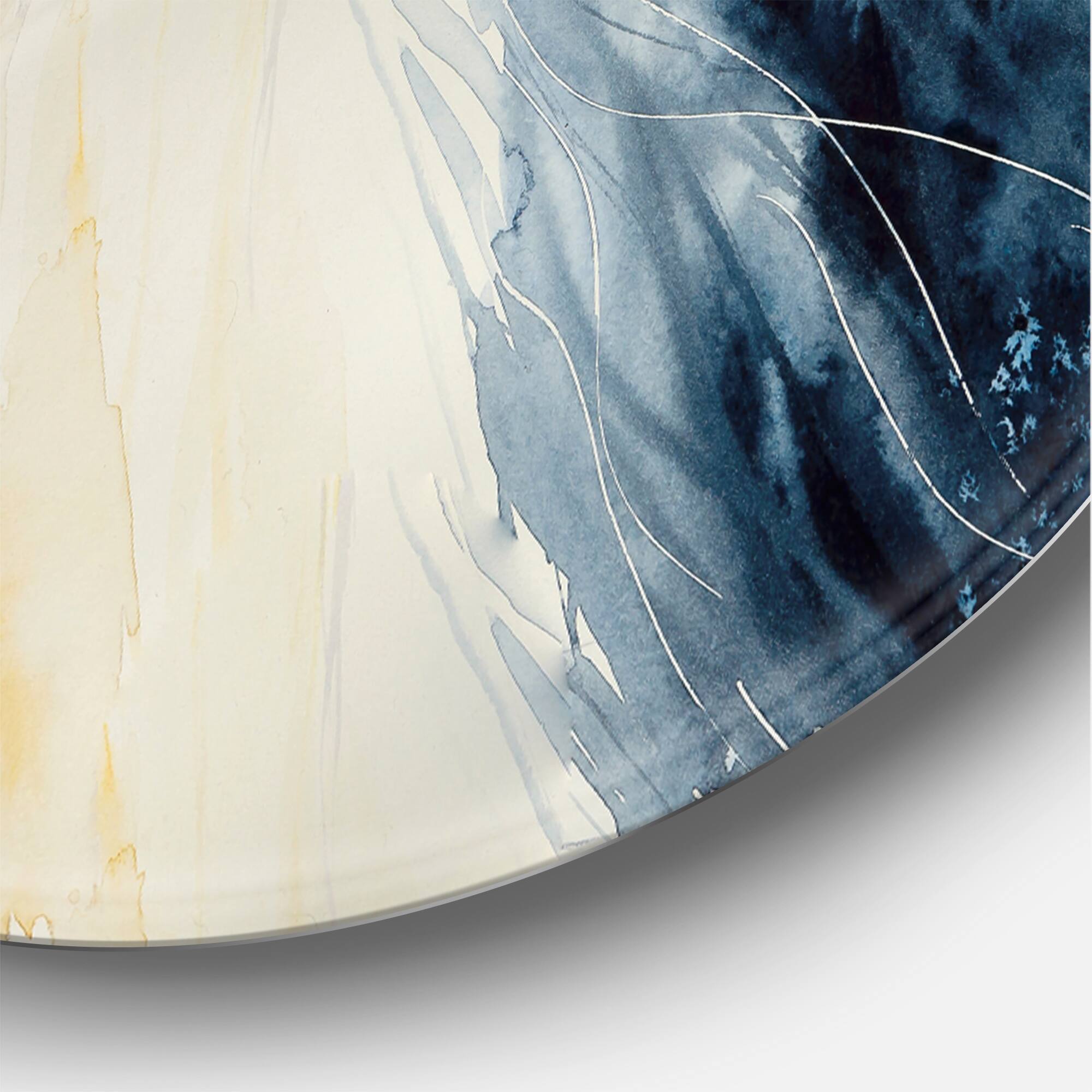 Designart - Close-Up of A Beautiful Horses Eye I - Farmhouse Metal Circle Wall Art