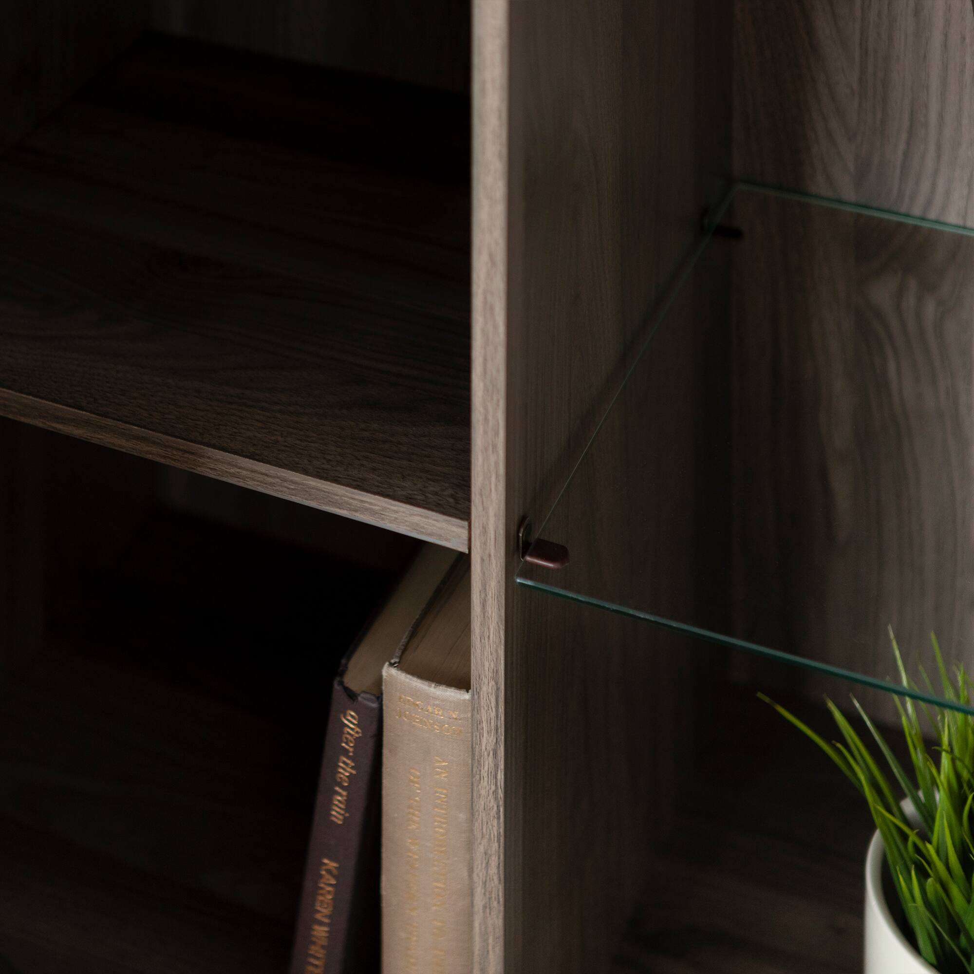 Walker Edison 30&#x22; Slate Grey Modern Wood Accent Cabinet 
