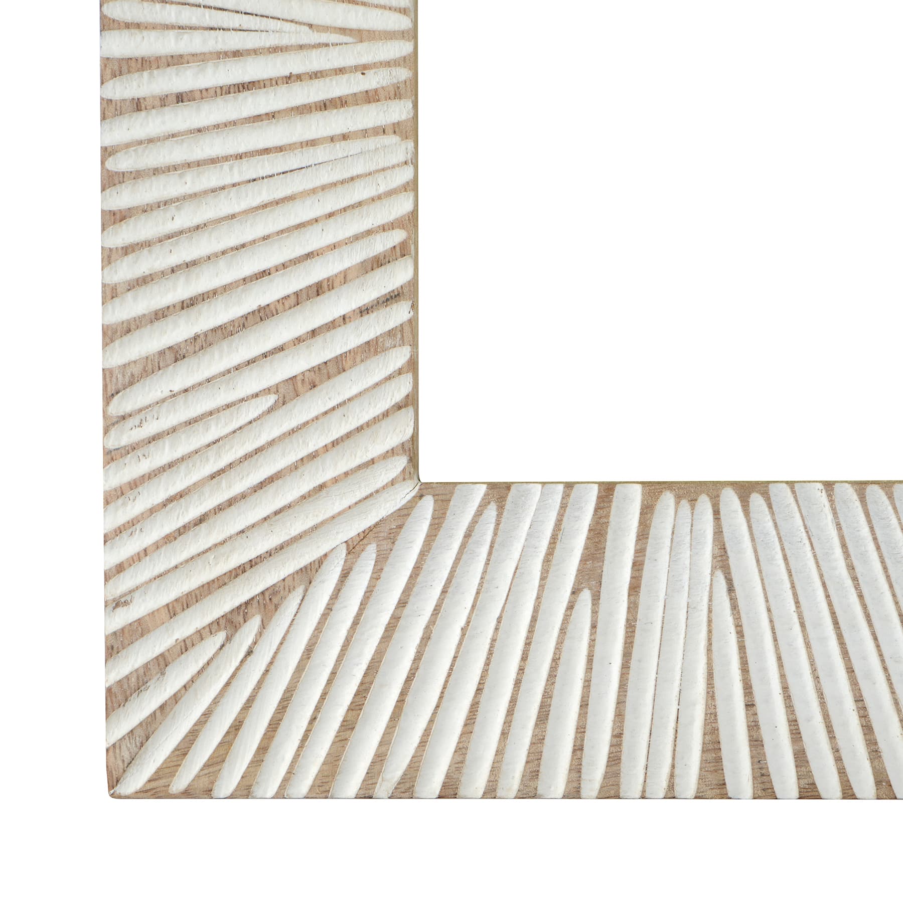 4" x 6" Brown & White Starburst Wood Tabletop Frame, Atelier by Studio Décor®