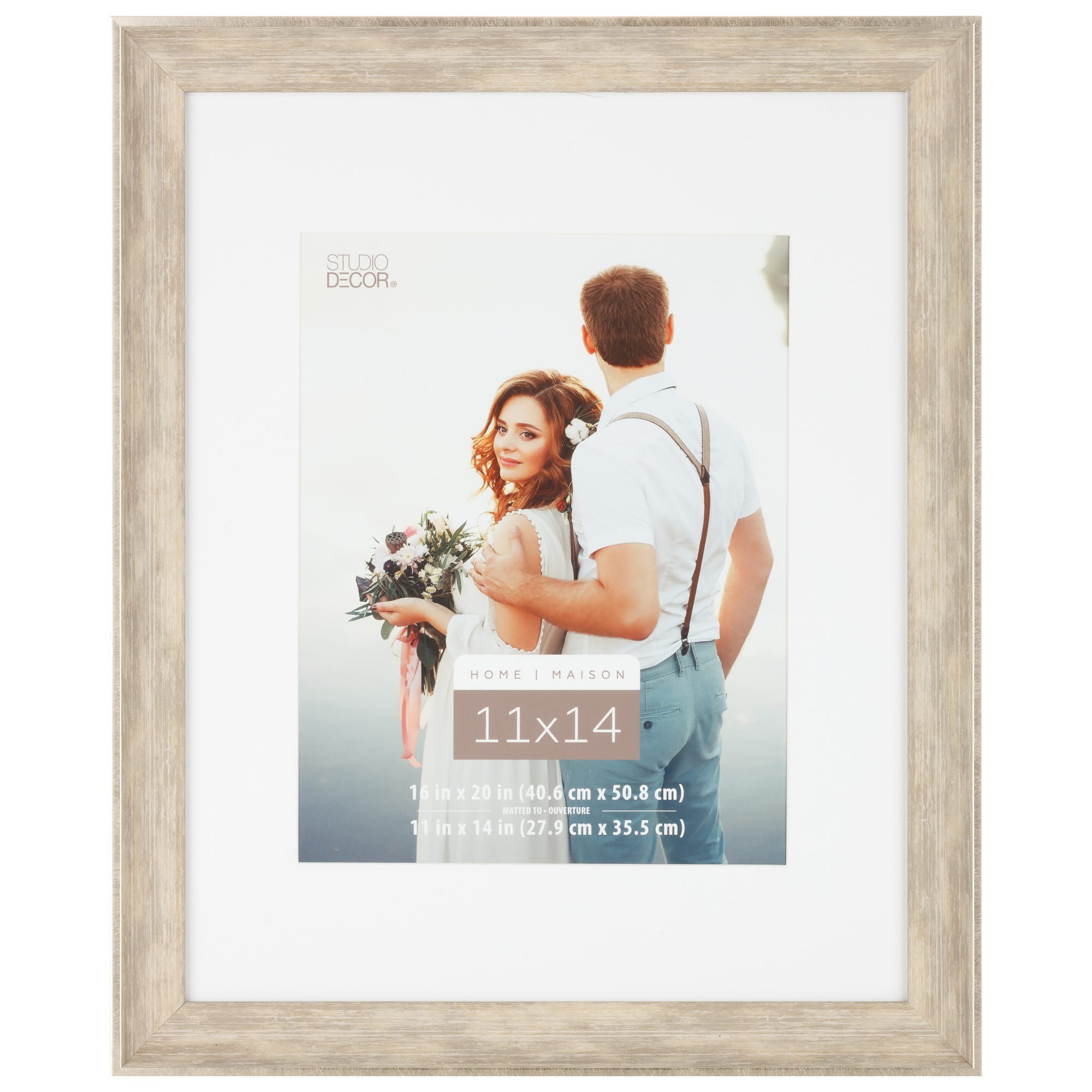 6 Pack: Champagne Frame with Mat by Studio D&#xE9;cor&#xAE;