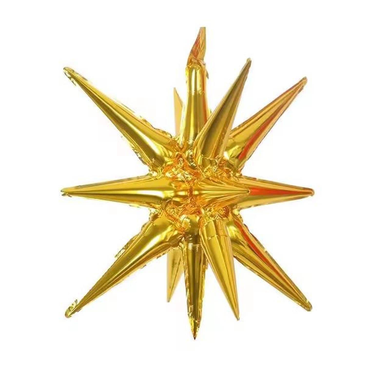22&#x22; Golden Explosion Star Foil Balloon