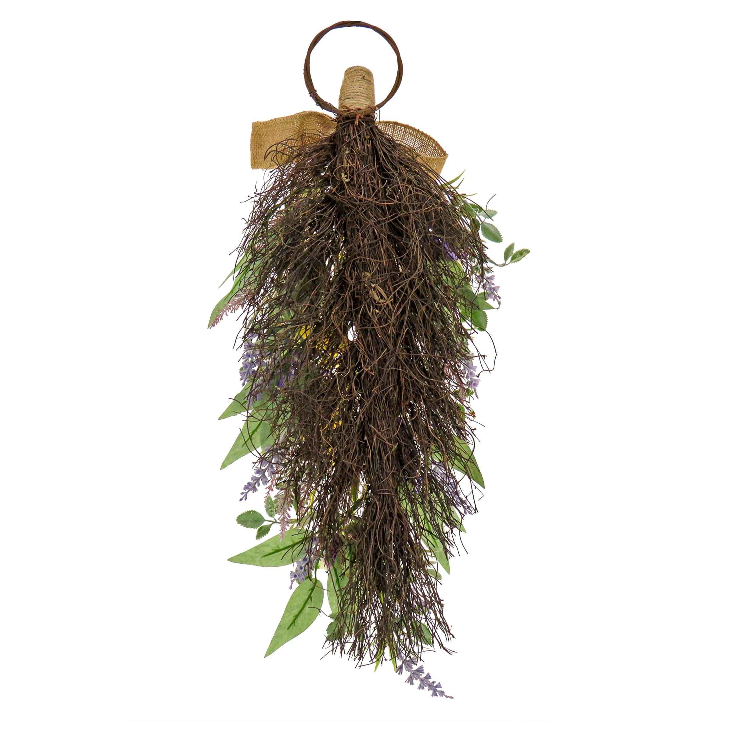 26" Pansy & Lavender Swag