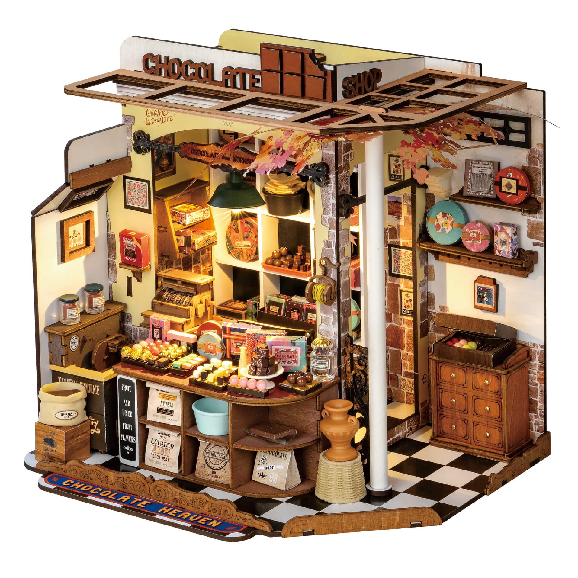 Rolife® Henry's Chocolate DIY Miniature House Kit