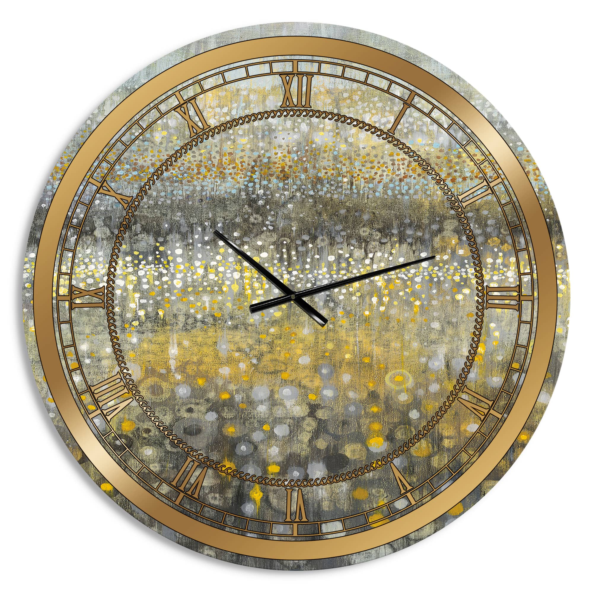 Designart Glam Abstract II Wall Clock