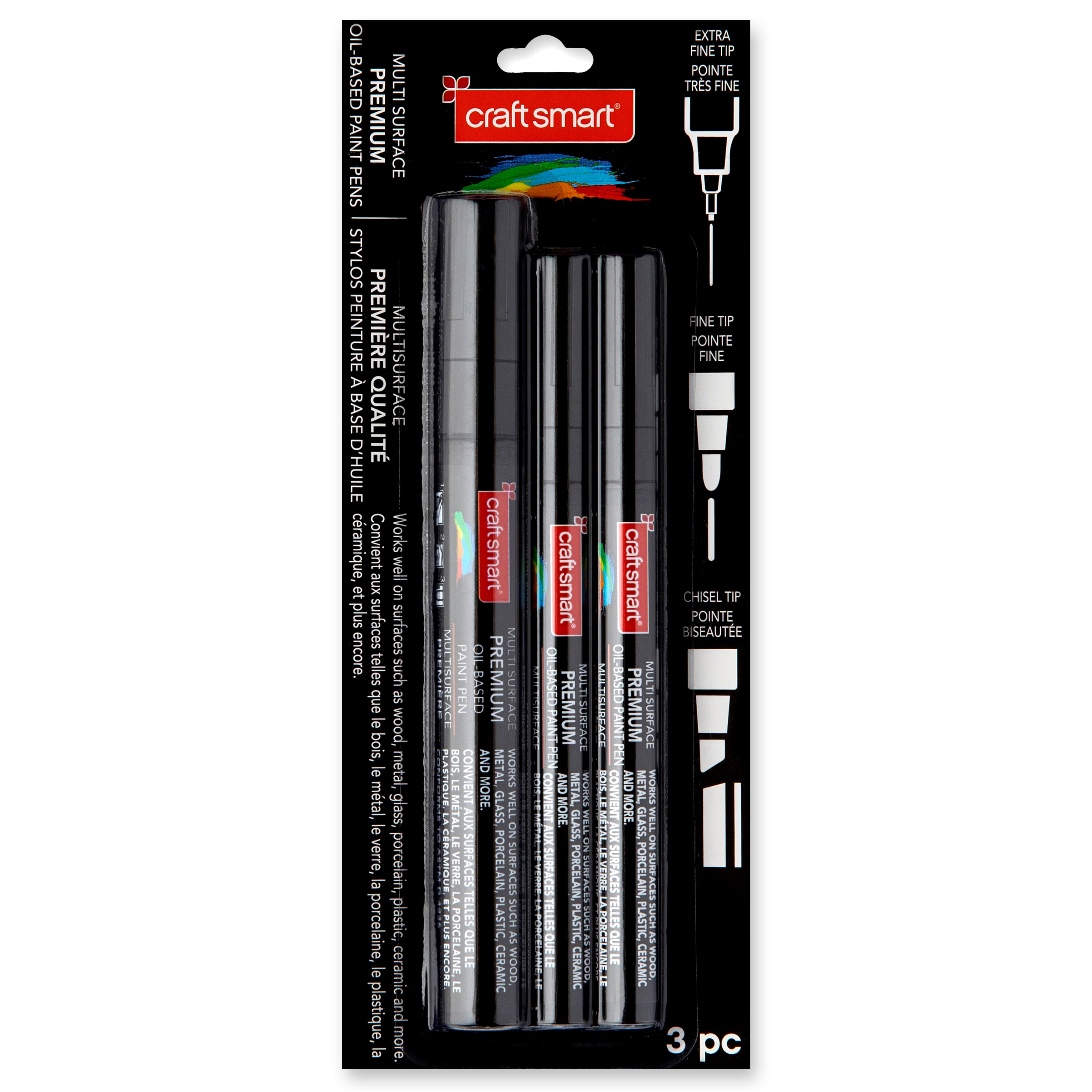 6 Packs: 3 ct. (18 total) Premium Oil-Based Paint Pens by Craft Smart®