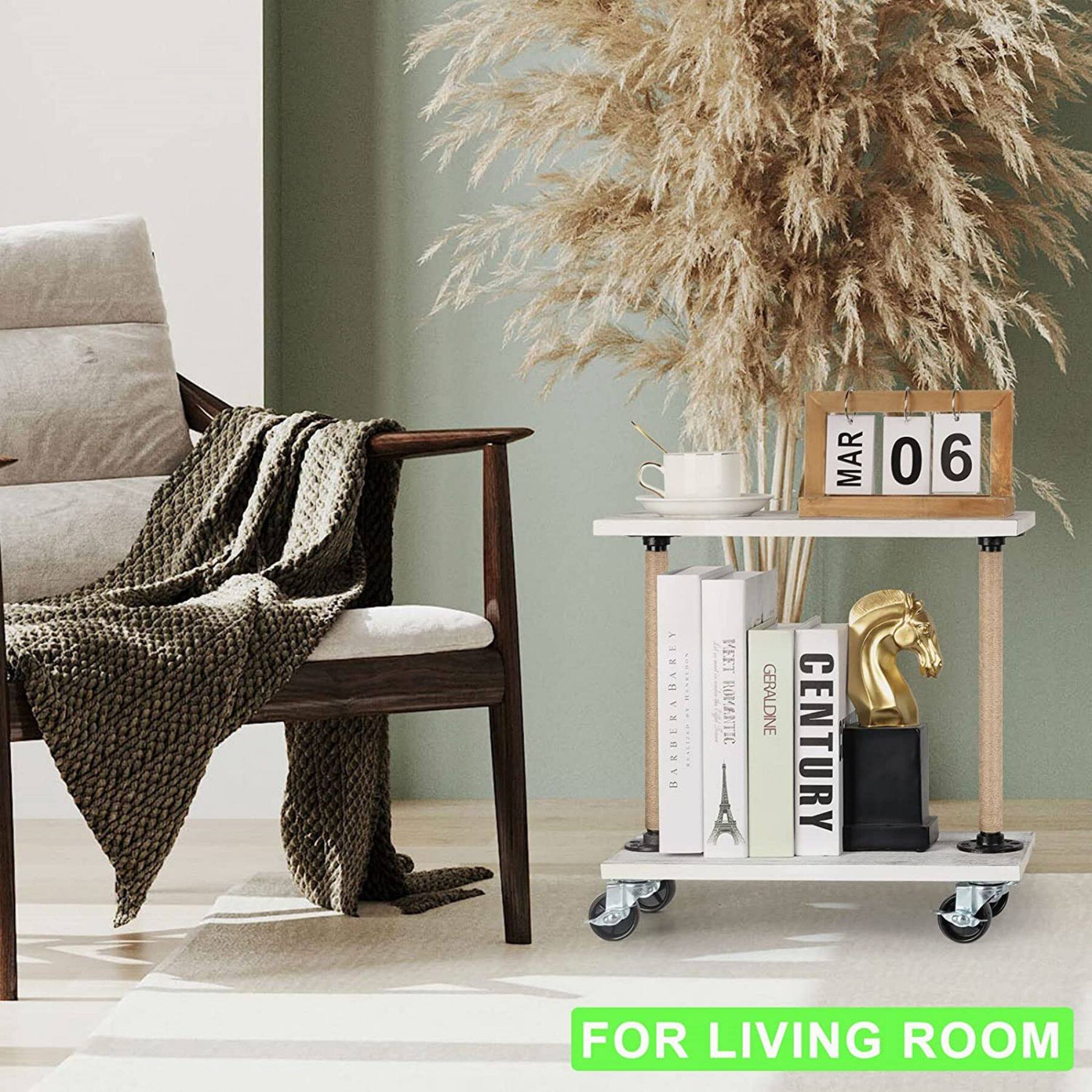 NEX&#x2122; 16&#x22; Narrow End Table with Wheels