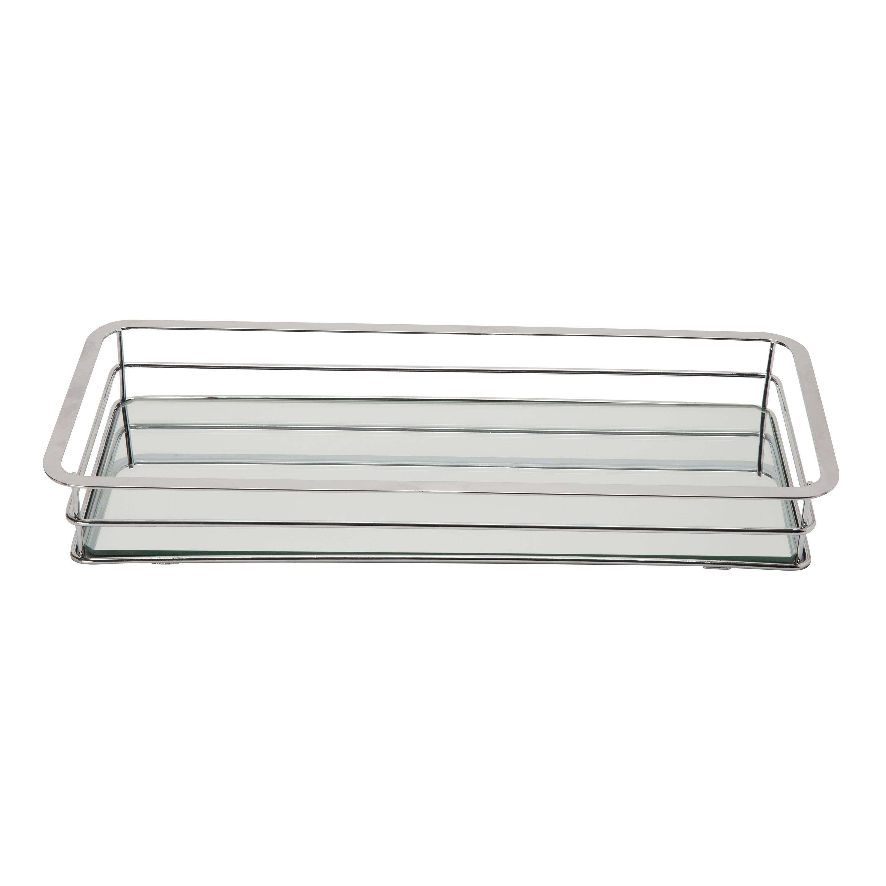 Home Details Vanity Tray with Chrome Finish