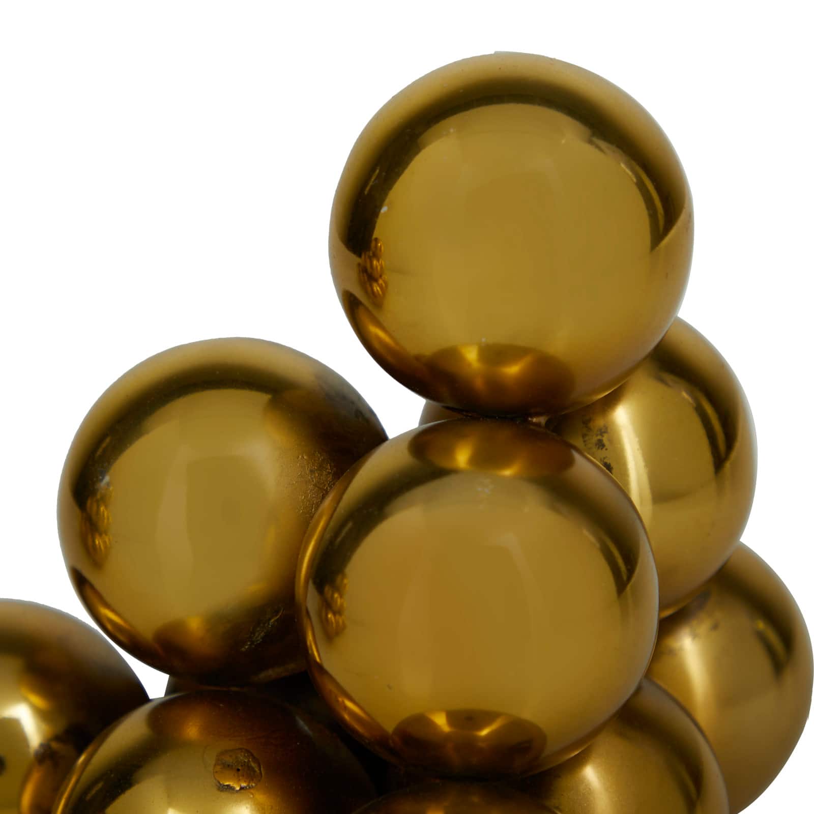 5" Gold Stainless Steel Stacked Orb Bookends Set