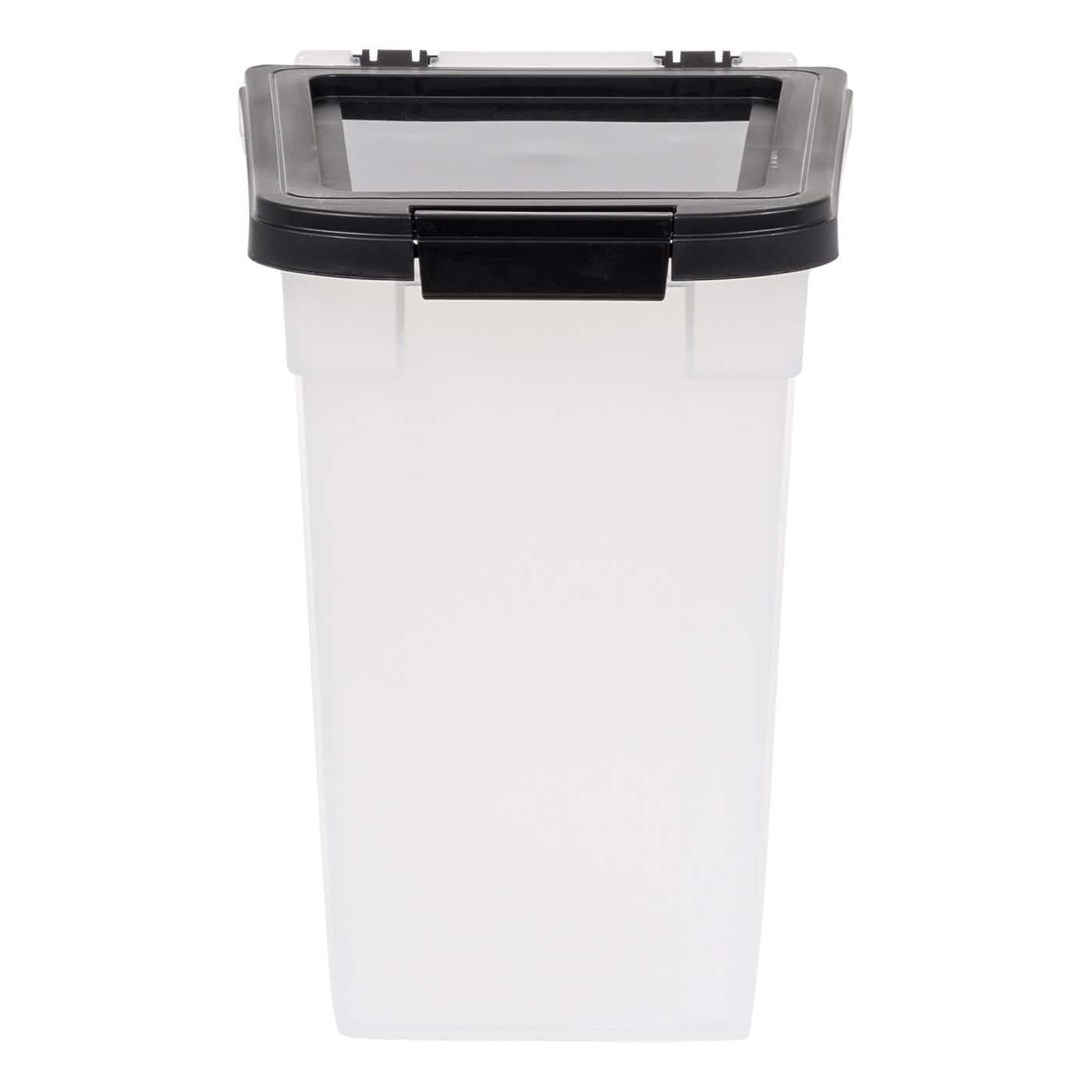 Clear & Black 12.75qt. Pet Food Container With Sealed Top