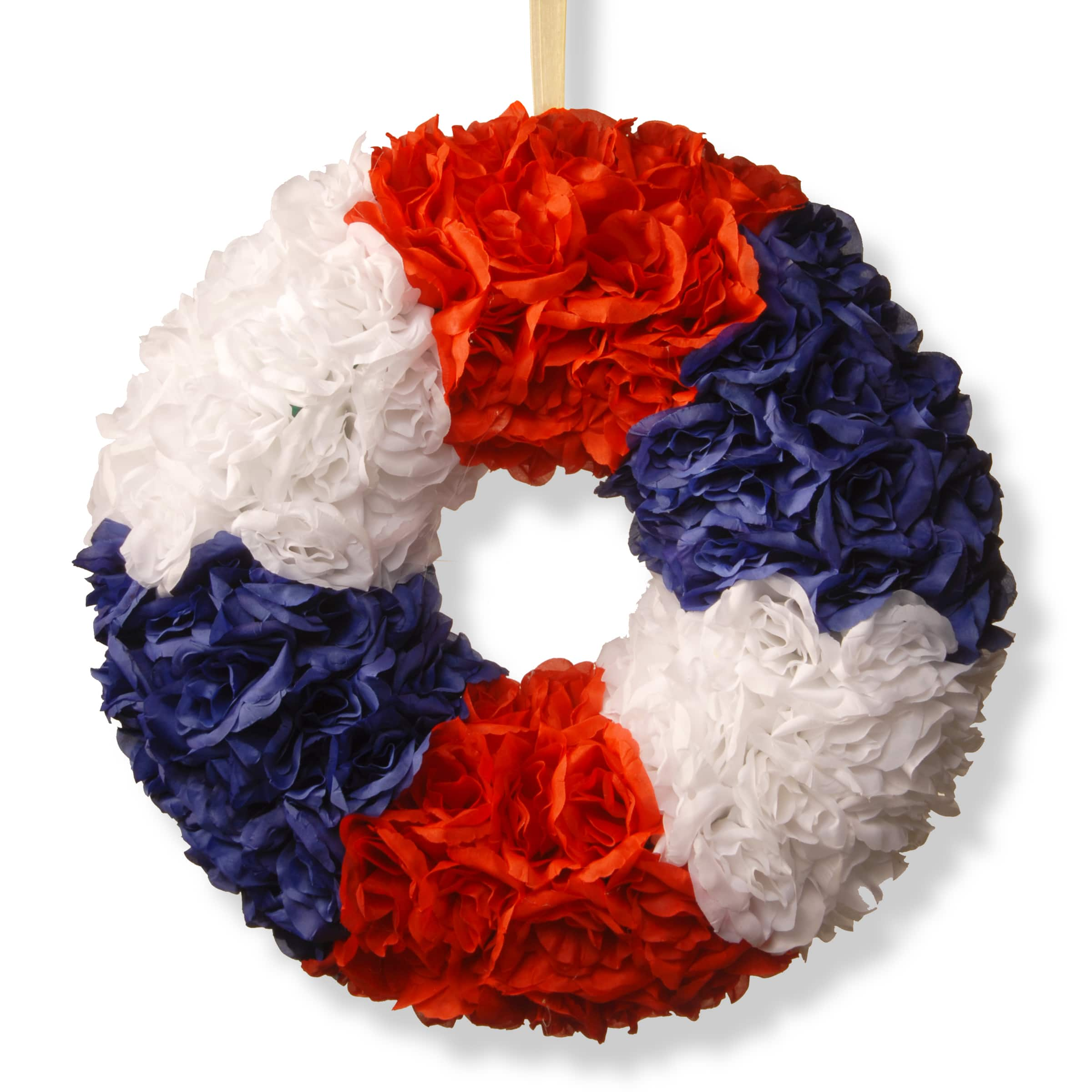 18&#x22; Patriotic Rose Wreath