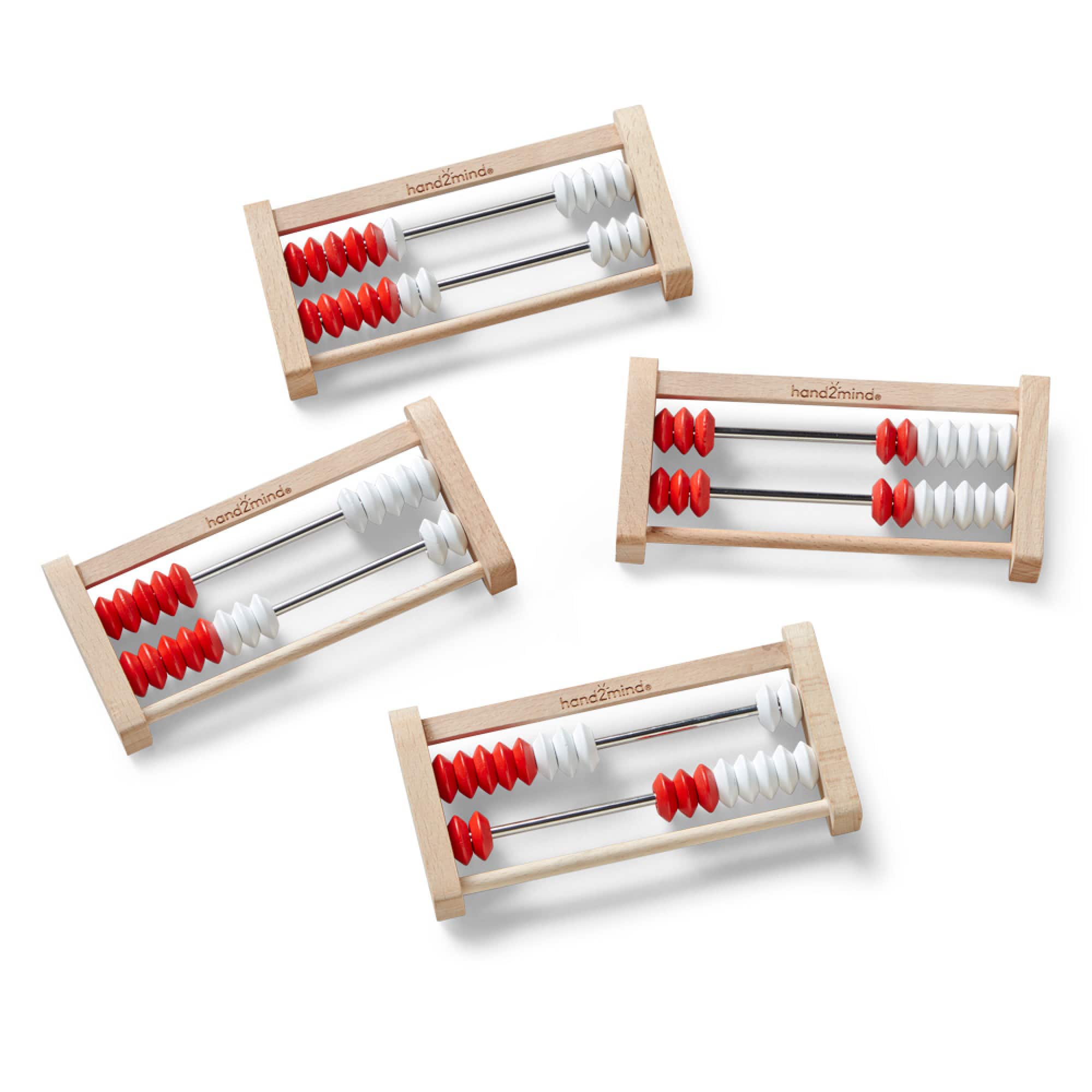 Hand2mind® 20-Bead Wooden Mini Rekenrek Class Set, 25ct.