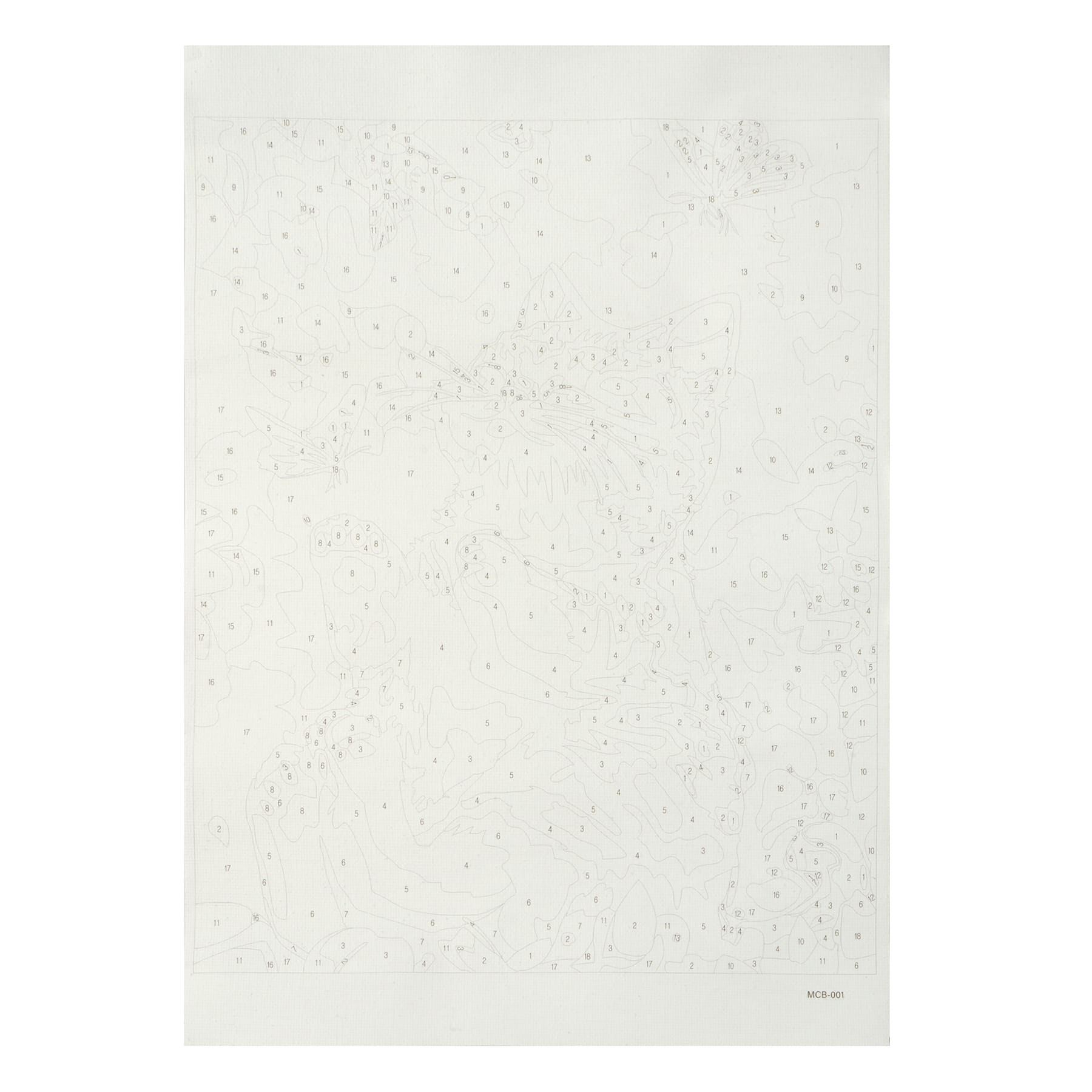 8" x 10" Tabby Cat with Butterflies Paint-by-Number Kit with Wood Display Hanger by Artist's Loft®