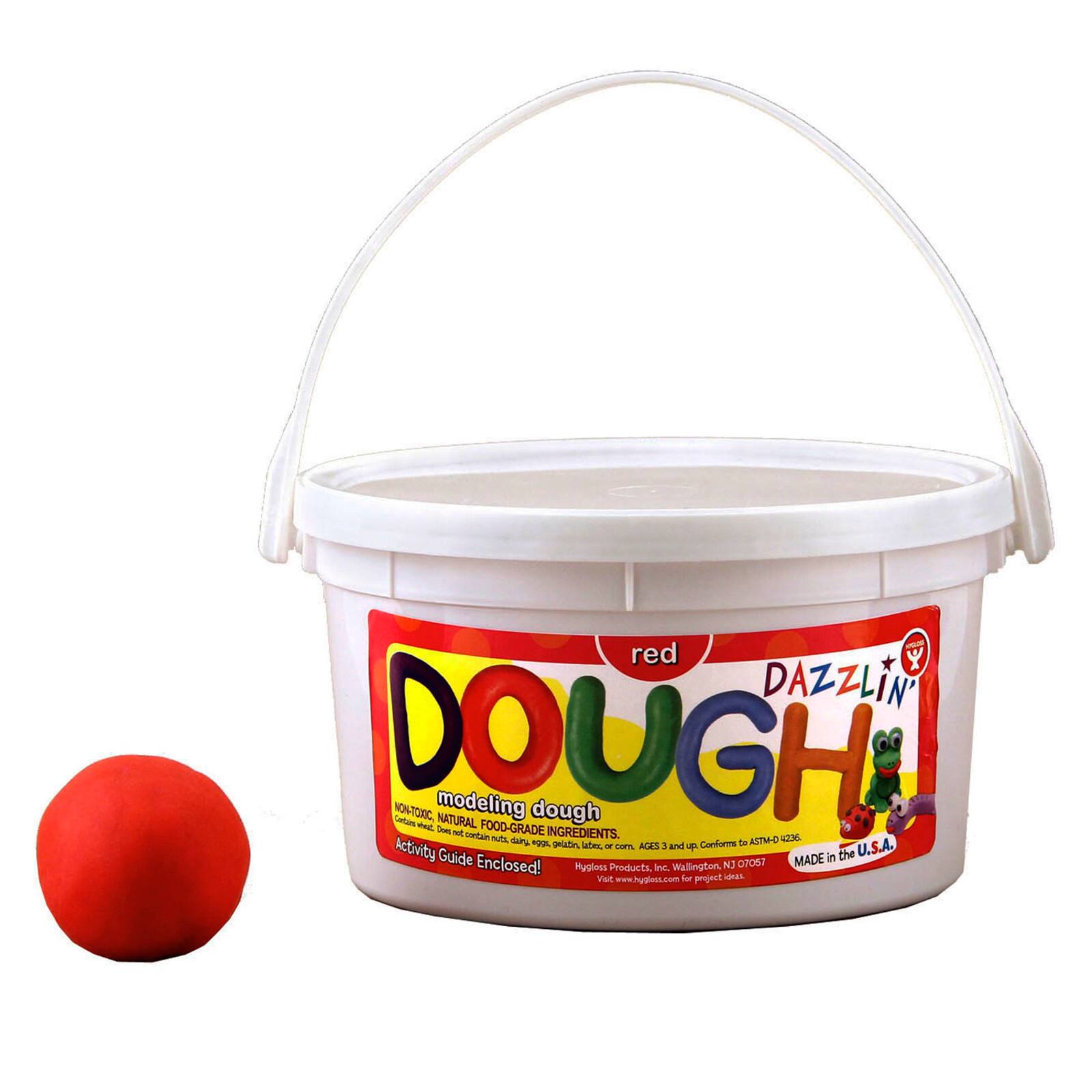 Hygloss® Dazzlin' Dough 3lb. Red Modeling Compound Tub, 3ct.