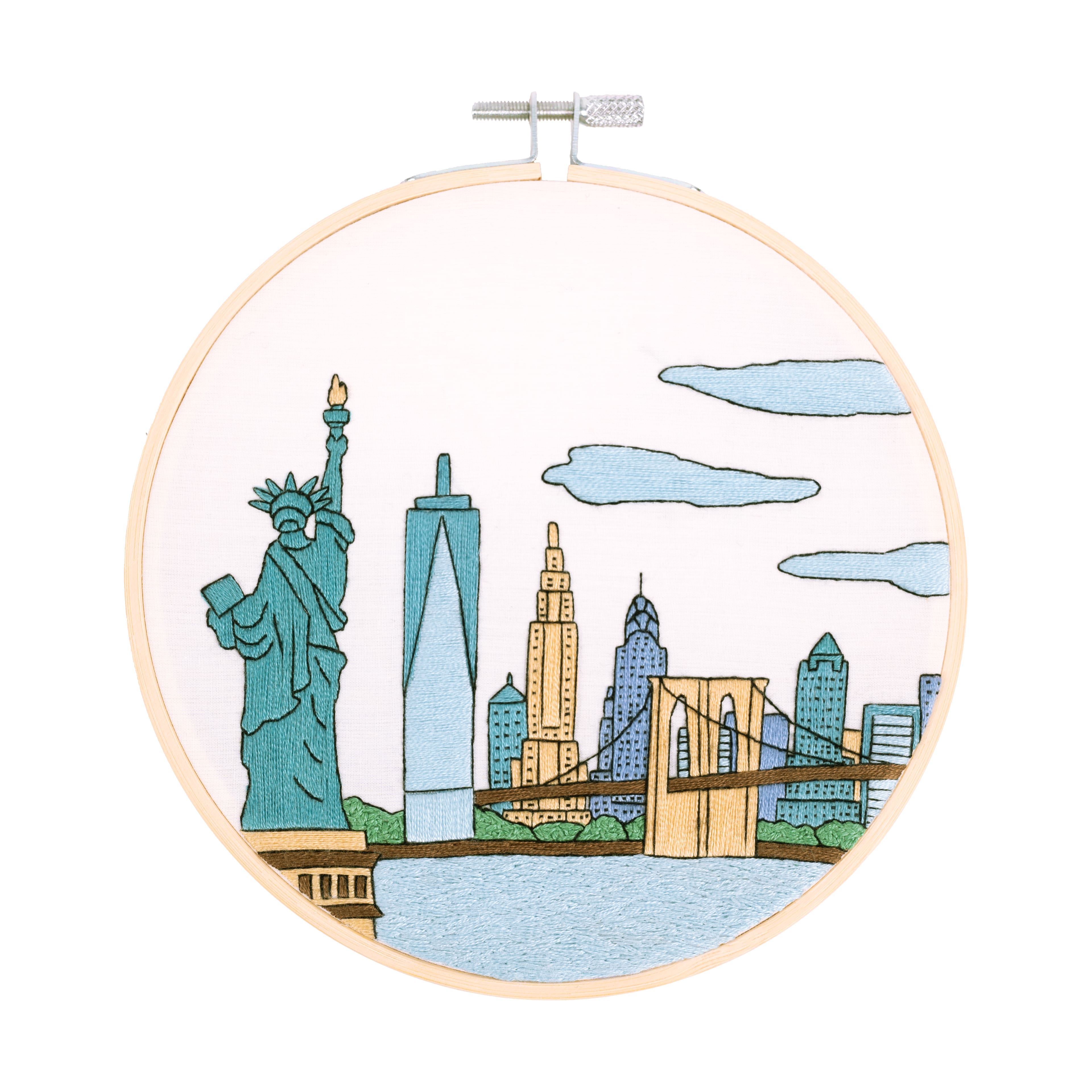 DMC&#xAE; NYC Intermediate Embroidery Kit with Hoop