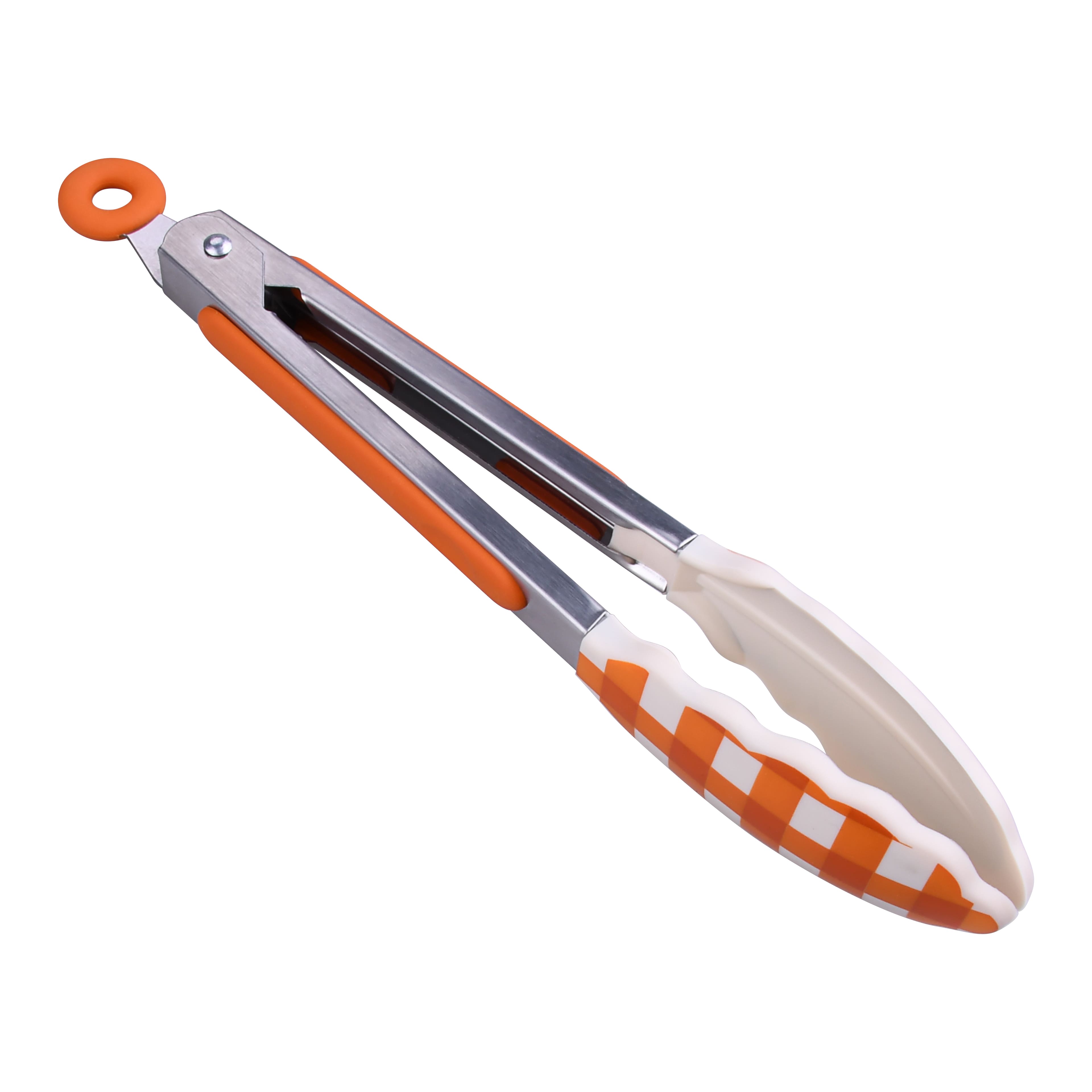 Mini Orange Plaid Tongs by Makery&#x2122;