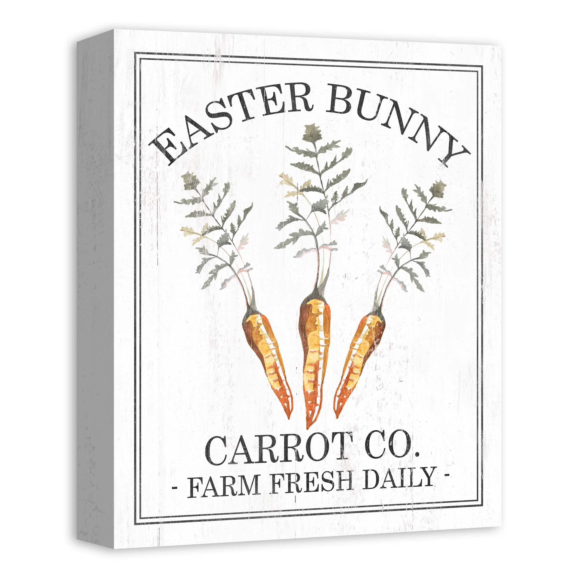 Easter Bunny Carrot Co. Canvas Wall Art