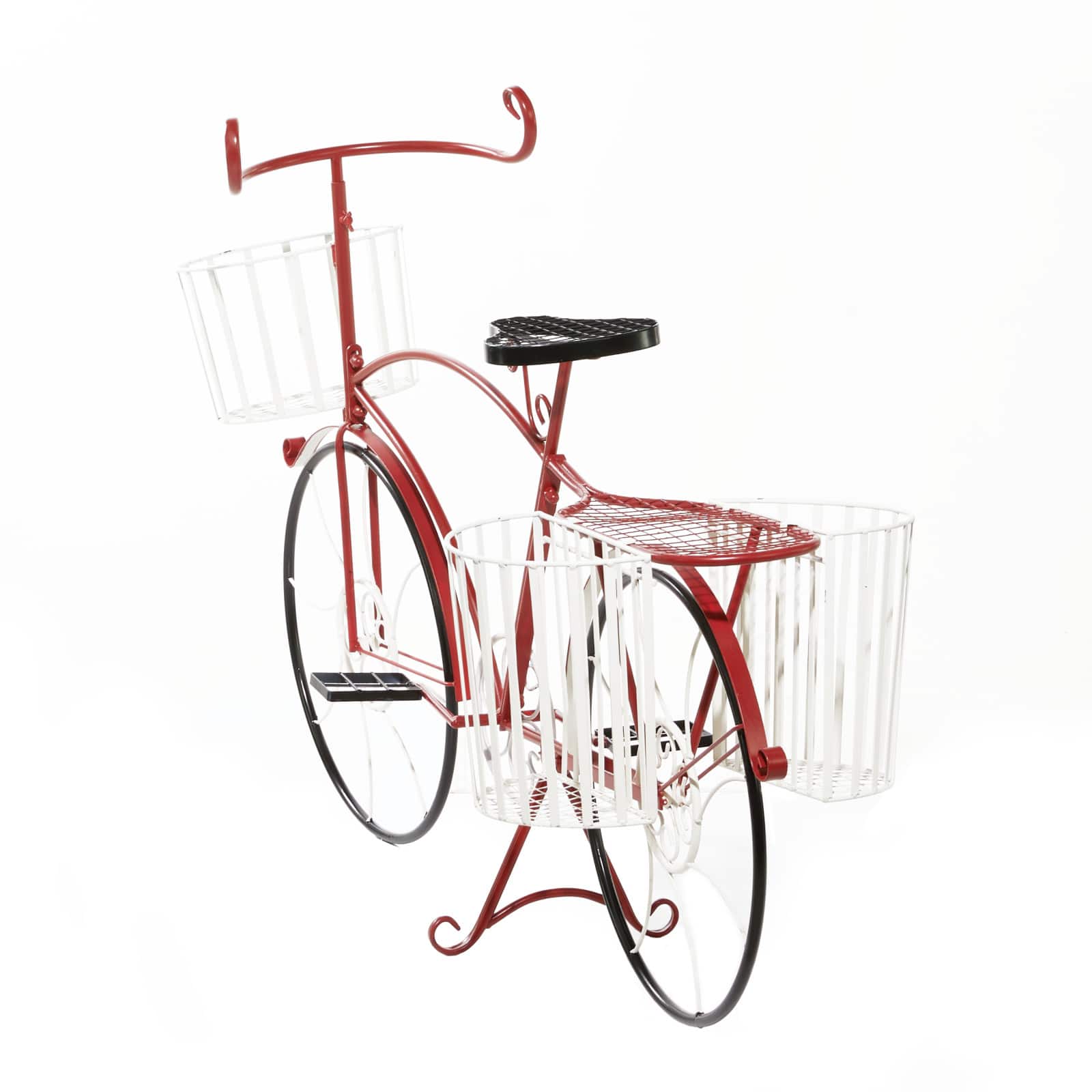 52" Red Metal Farmhouse Bicycle Planter