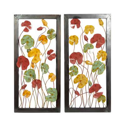 Multicolor Metal Traditional Floral Wall Decor | Michaels