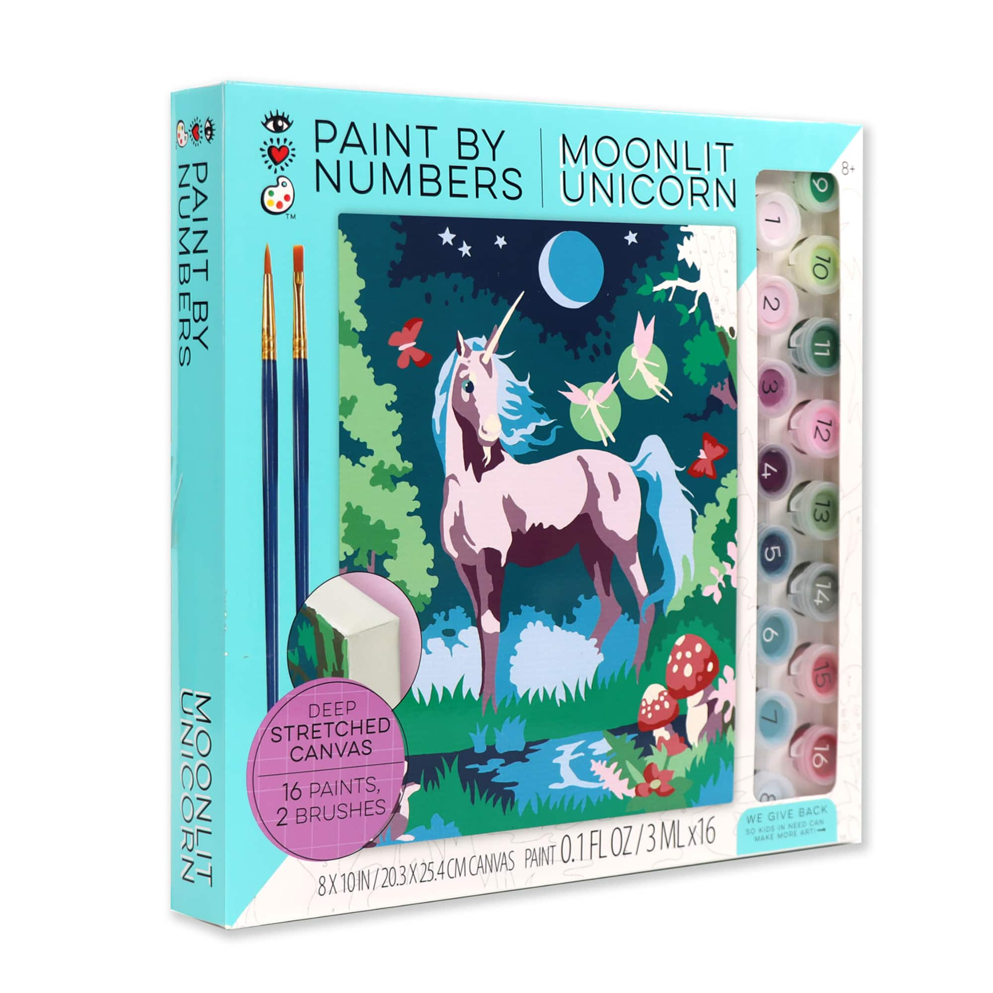 Paint by Numbers Moonlit Unicorn Craft Kit