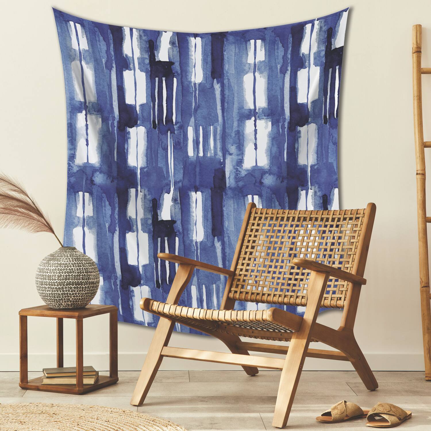 RoomMates Blue Shibori Tapestry