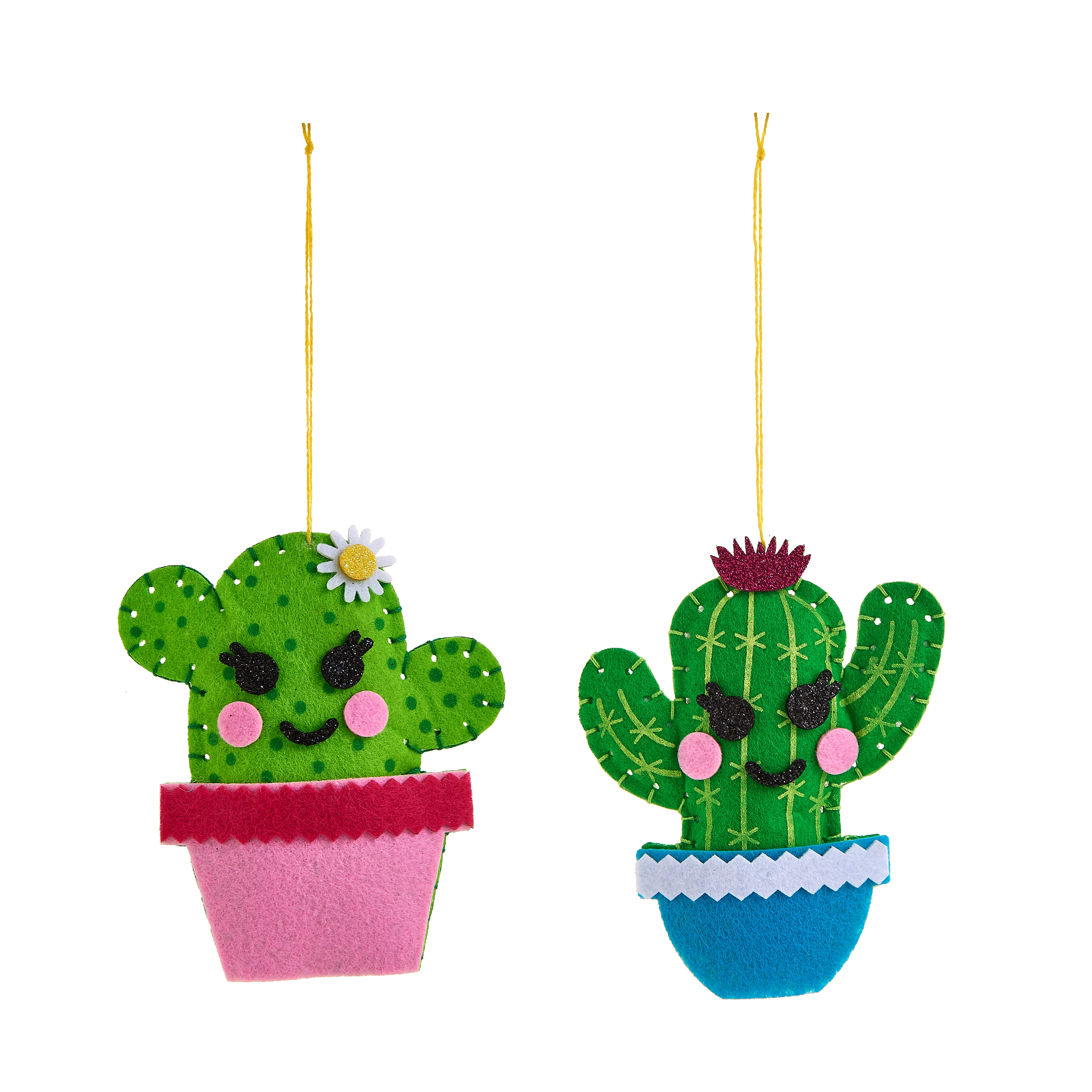 12 Pack: Cactus Felt Sewing Kit by Creatology&#x2122;