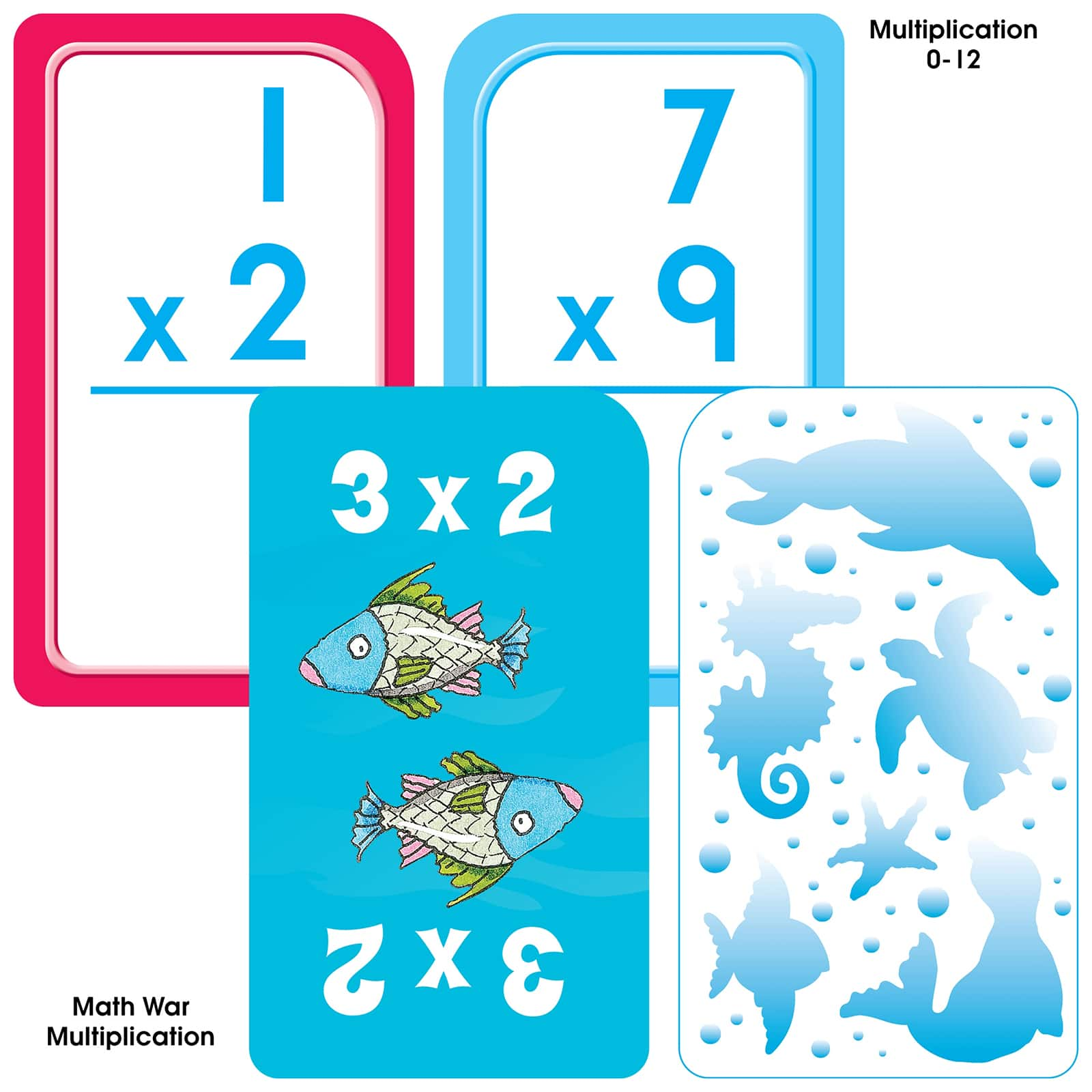 School Zone&#xAE; Math 3-4 Flash Card, 4 Pack