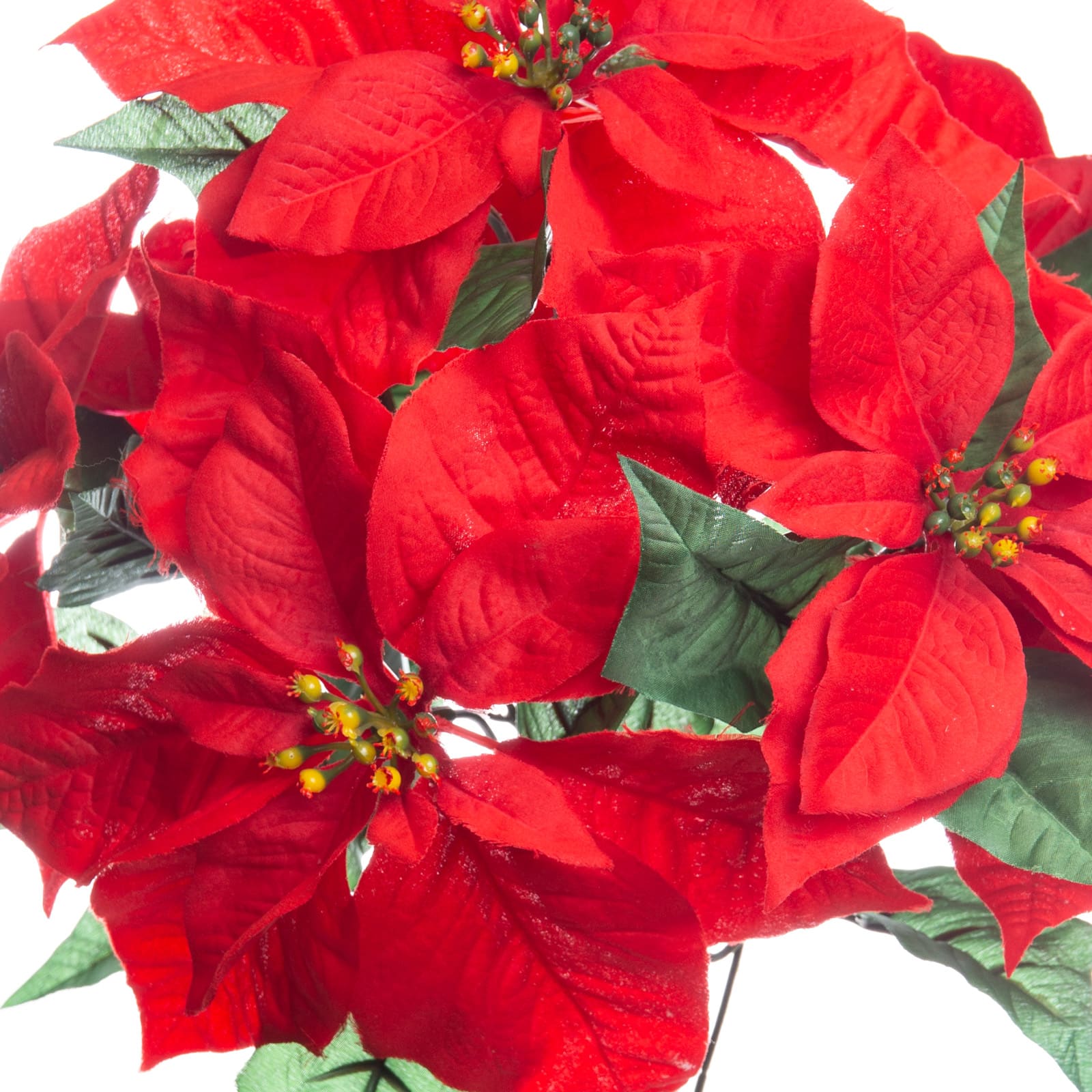 19&#x22; Red Poinsettia Water-Resistant Bush by Ashland&#xAE;