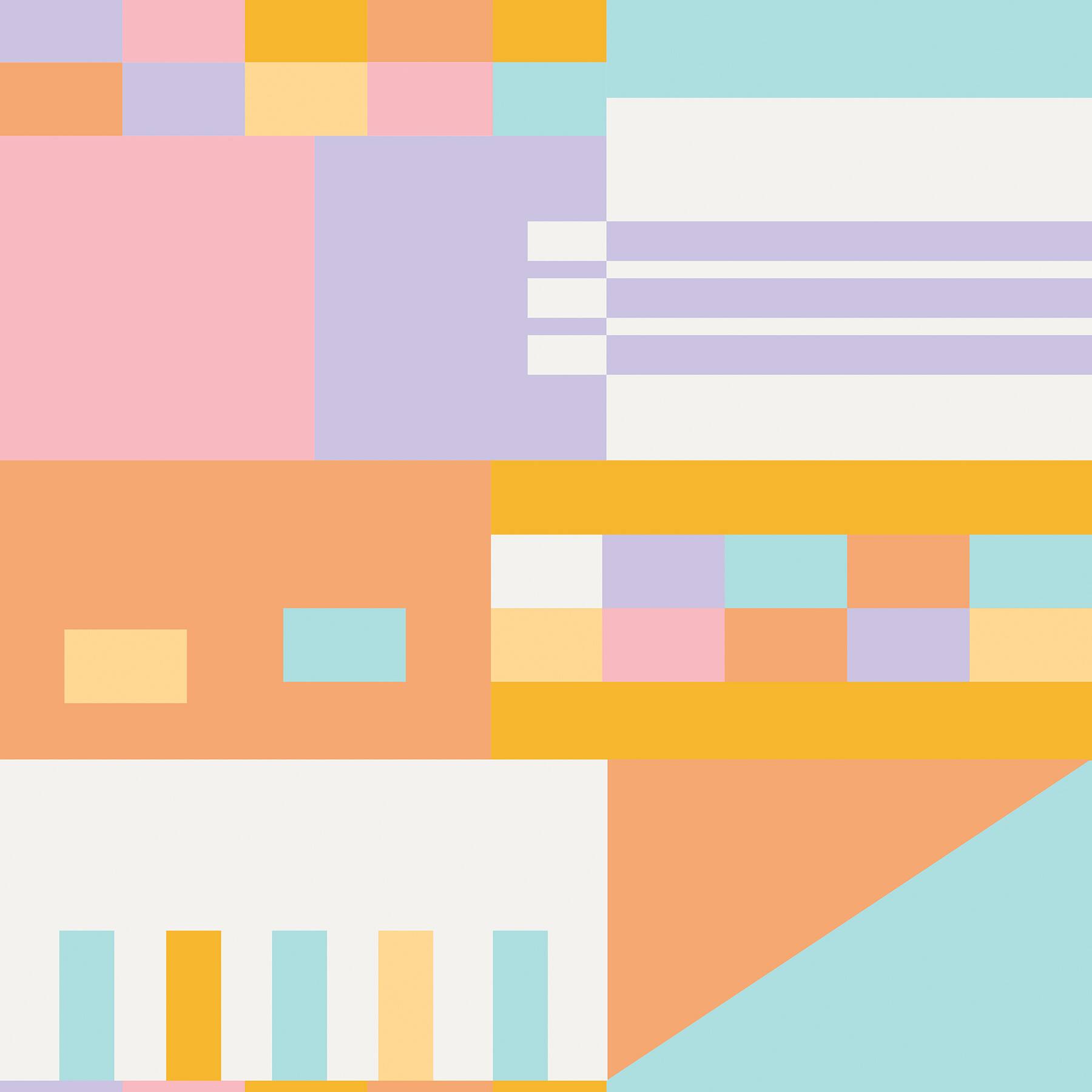 Aelfie Warm Kiki Shapes Peel & Stick Wallpaper