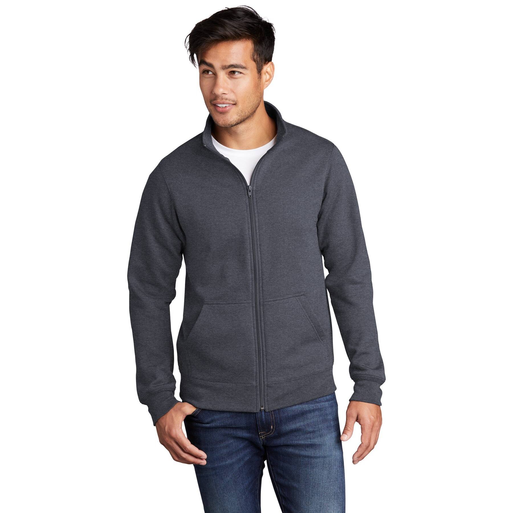 Port & Company® Core Fleece Cadet Full-Zip Adult Unisex Sweatshirt
