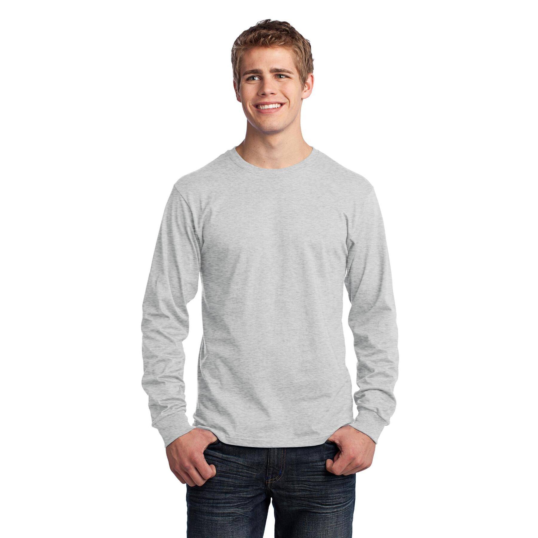 Port & Company® Core Cotton Long Sleeve Crew Neck T-Shirt