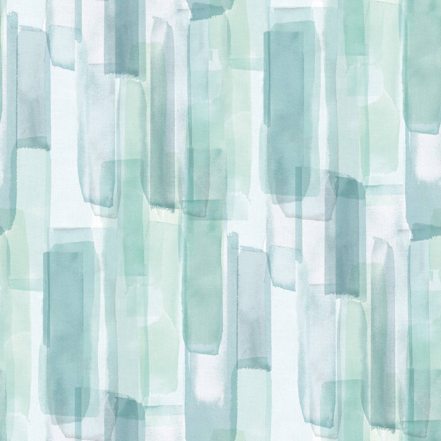 RoomMates Mr. Kate Blue Watercolor Glass Peel & Stick Wallpaper