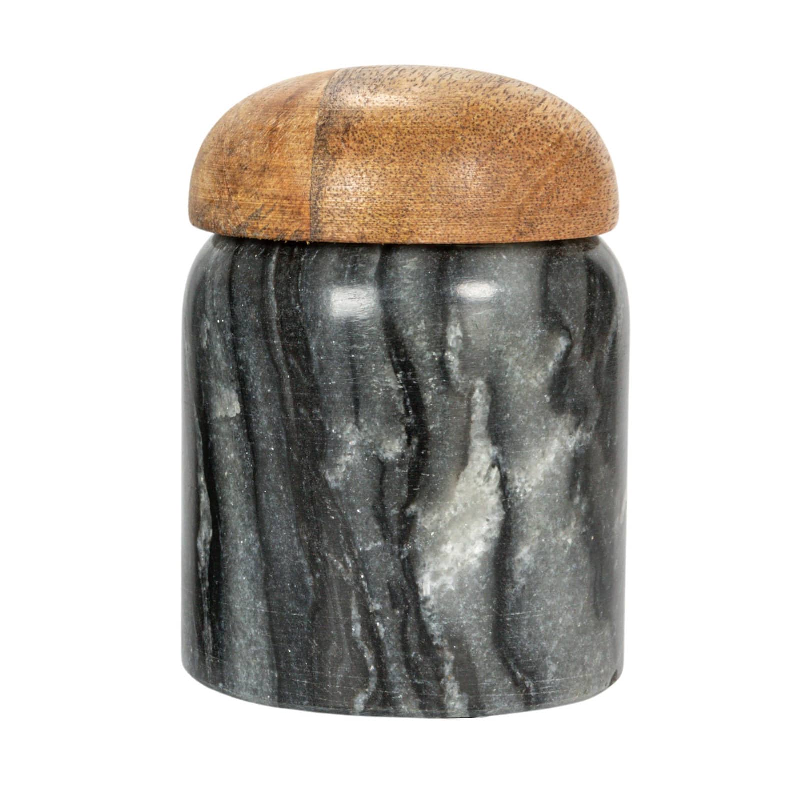 Hello Honey Gray Large Marble Canister