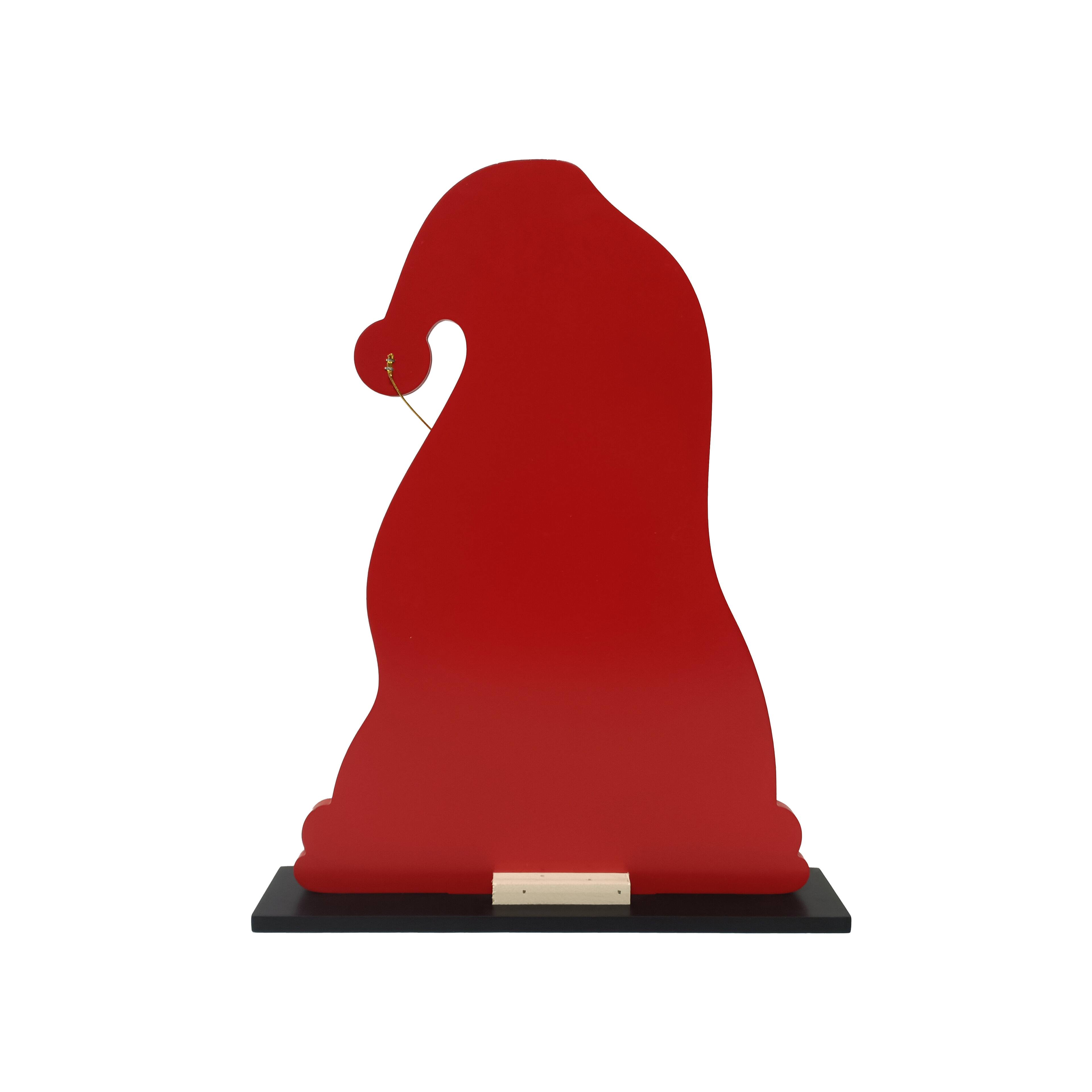 D&#xE9;coration de table en forme de chapeau du p&#xE8;re No&#xEB;l avec compte &#xE0; rebours avant No&#xEB;l de 41,8&#xA0;cm d&#x2019;Ashland