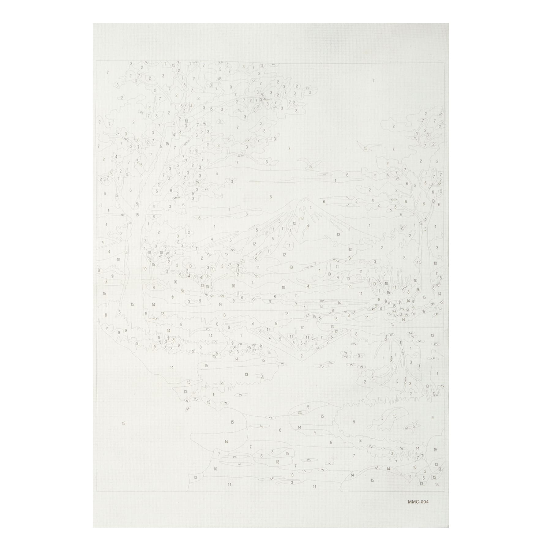 8" x 10" Mountain Cherry Blossoms Paint-by-Number Kit with Wood Display Hanger by Artist's Loft®