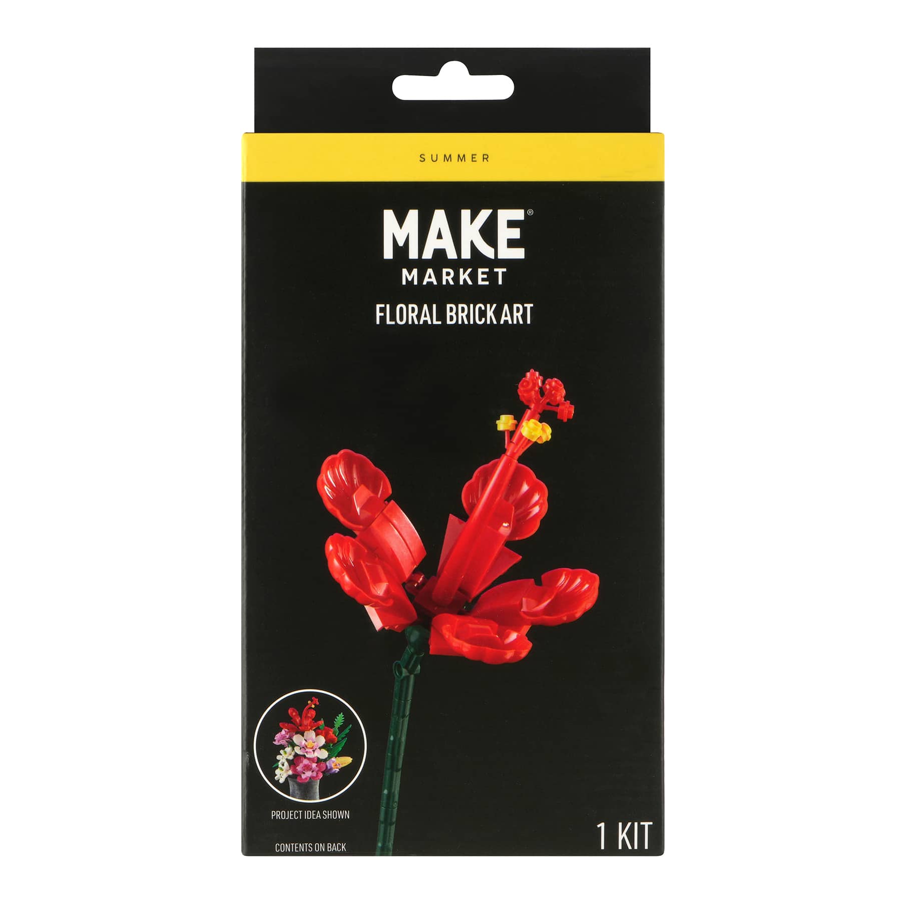 Hibiscus Floral Brick Art Kit by Make Market&#xAE;