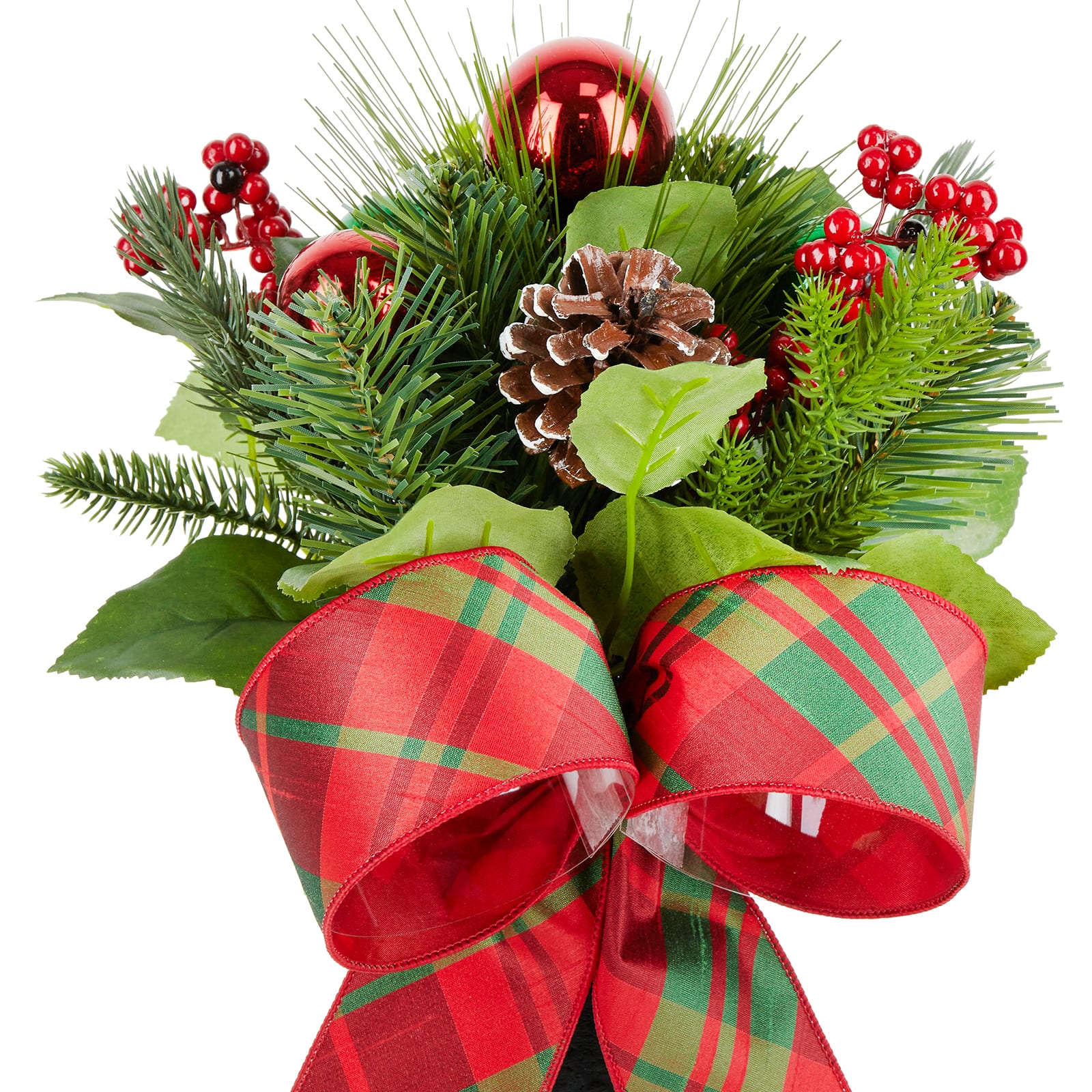 14&#x22; Pinecone, Red Ornament &#x26; Berry Cone by Ashland&#xAE;