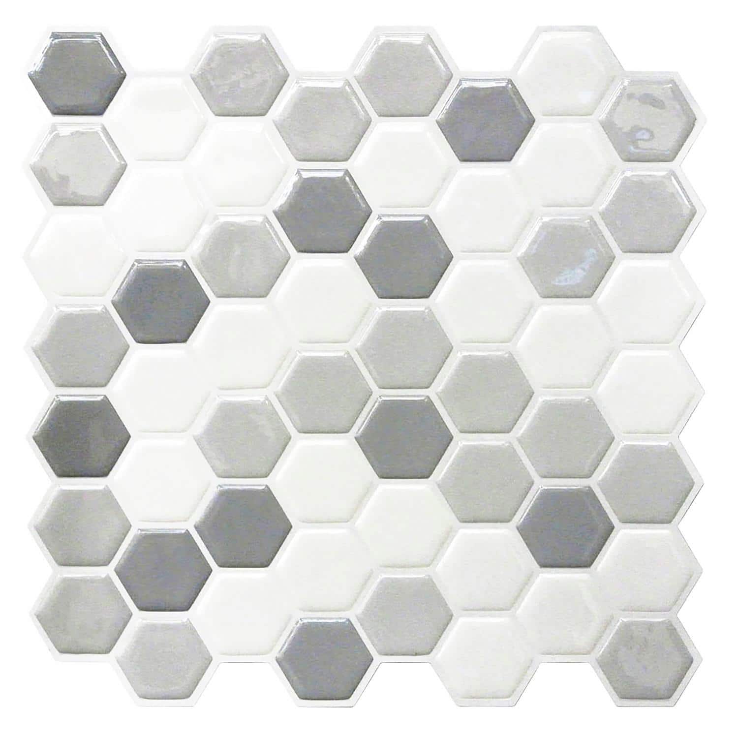RoomMates Gray Hexagon Backsplash StickTiles&#xAE;